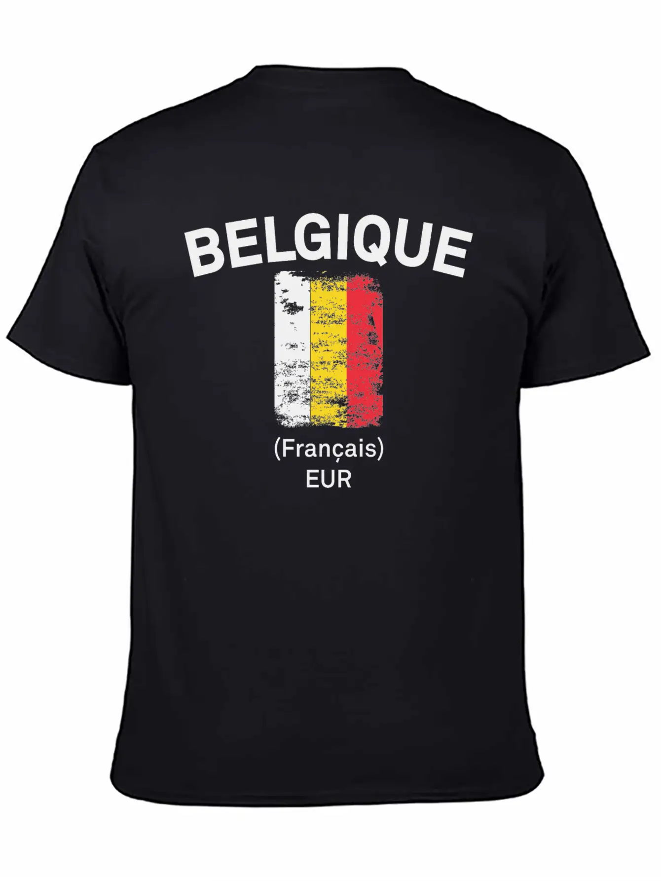 Belgique Flag Essential Unisex Summer Tee – Soft Cotton Casual Fit