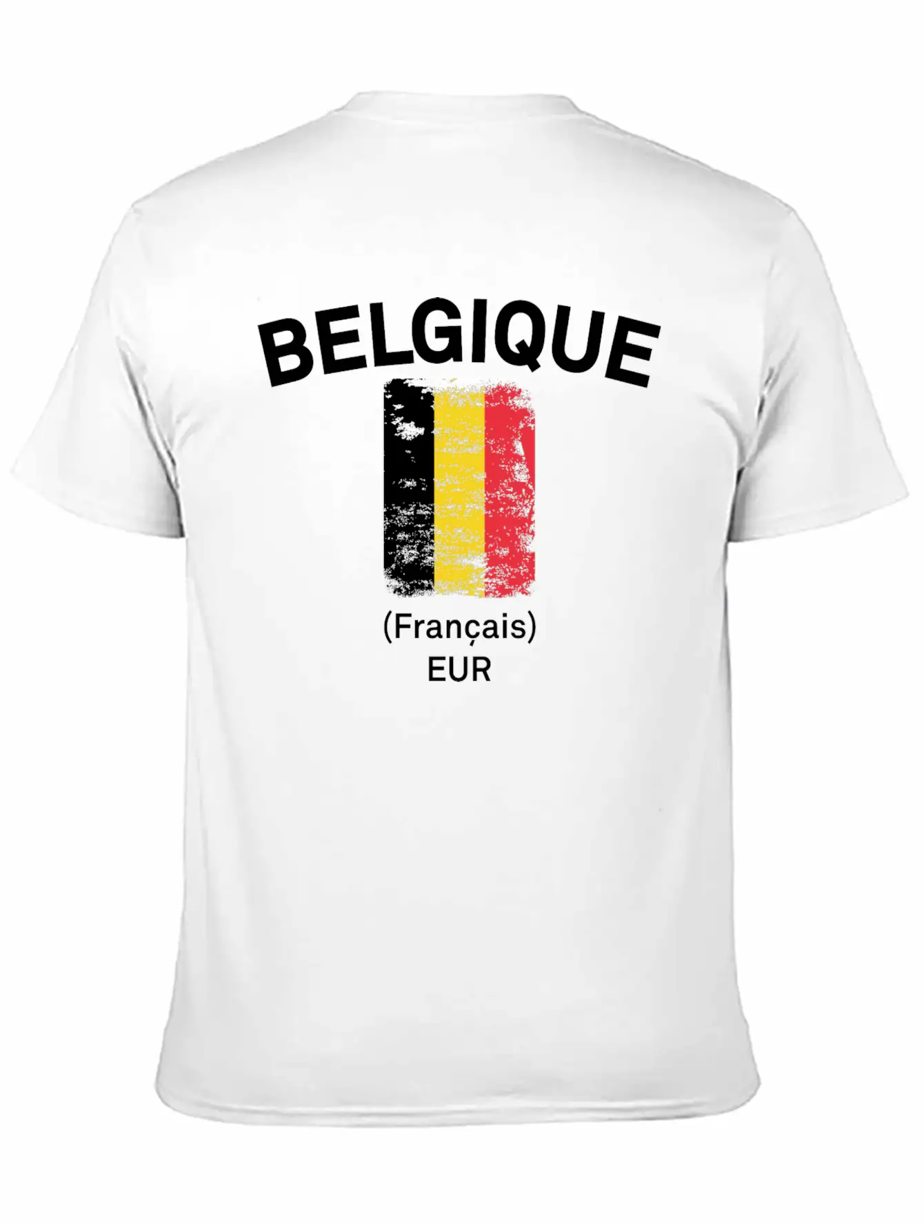 Belgique Flag Essential Unisex Summer Tee – Soft Cotton Casual Fit