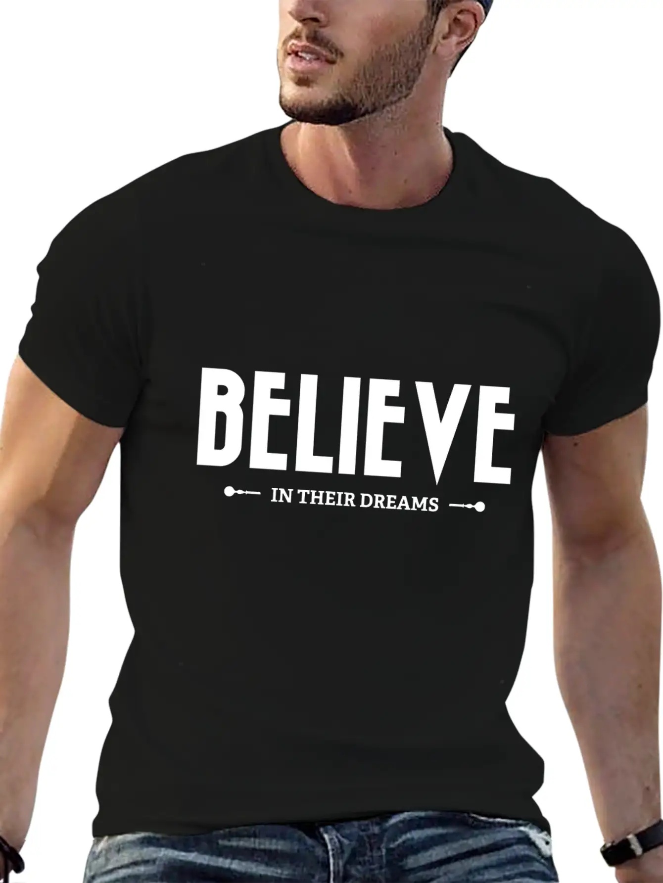 Believe In Their Dreams Unisex Short Sleeve Soft Cotton T-Shirt – Casual Everyday Wear