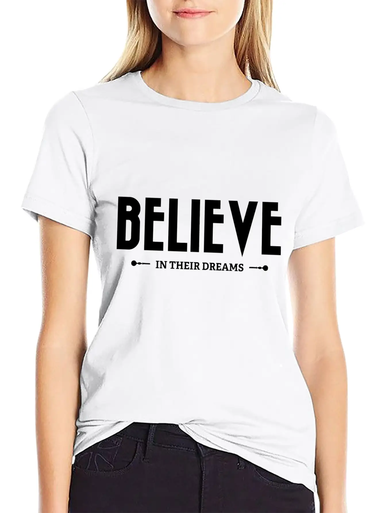 Believe In Their Dreams Unisex Short Sleeve Soft Cotton T-Shirt – Casual Everyday Wear