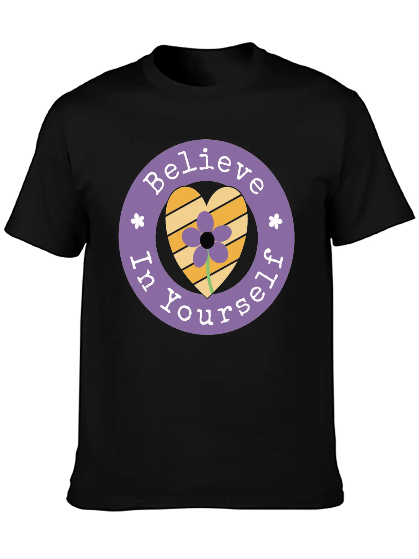 Believe In Yourself Unisex Short Sleeve Soft Cotton T-Shirt – Casual Everyday Wear