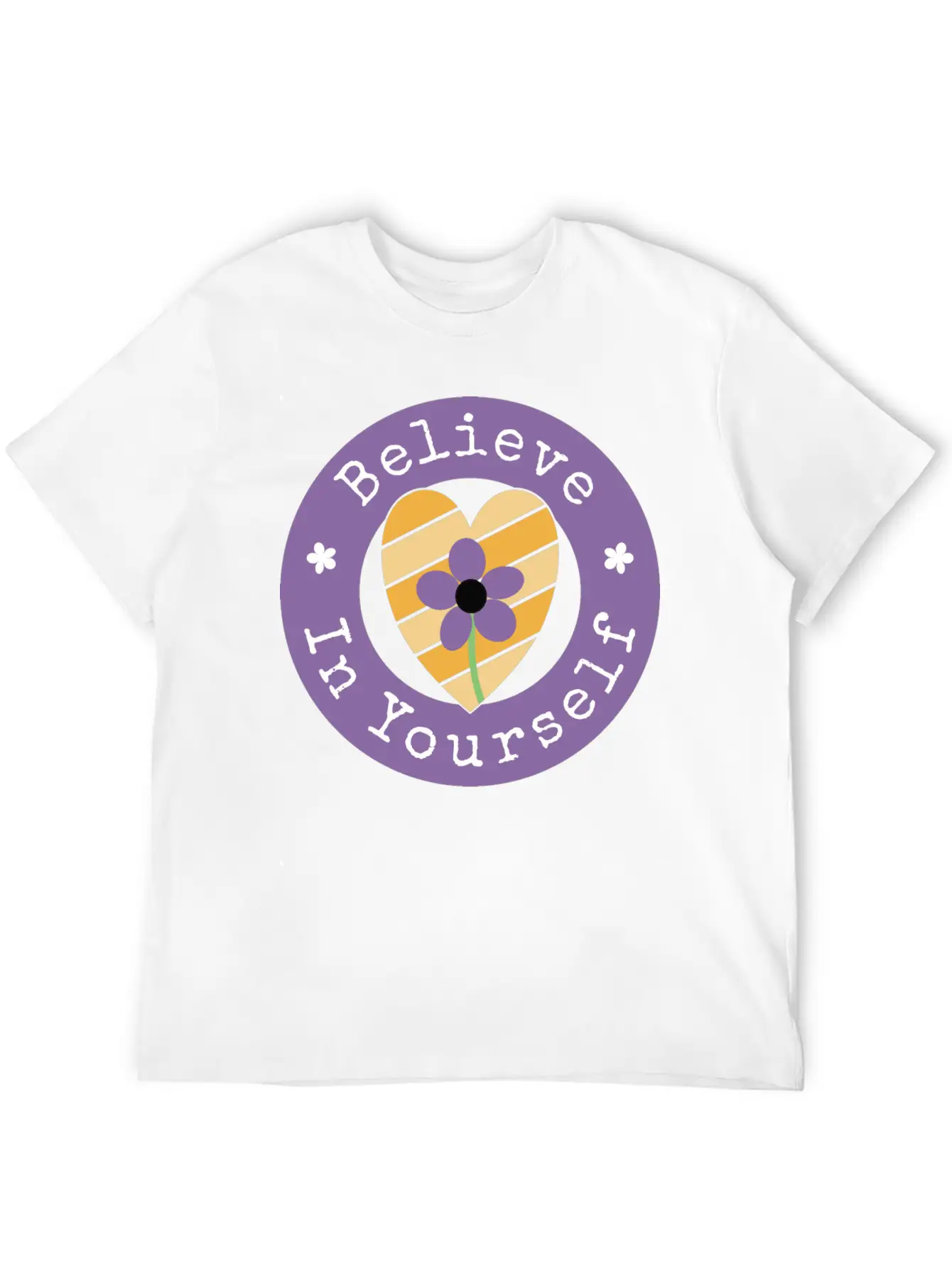 Believe In Yourself Unisex Short Sleeve Soft Cotton T-Shirt – Casual Everyday Wear
