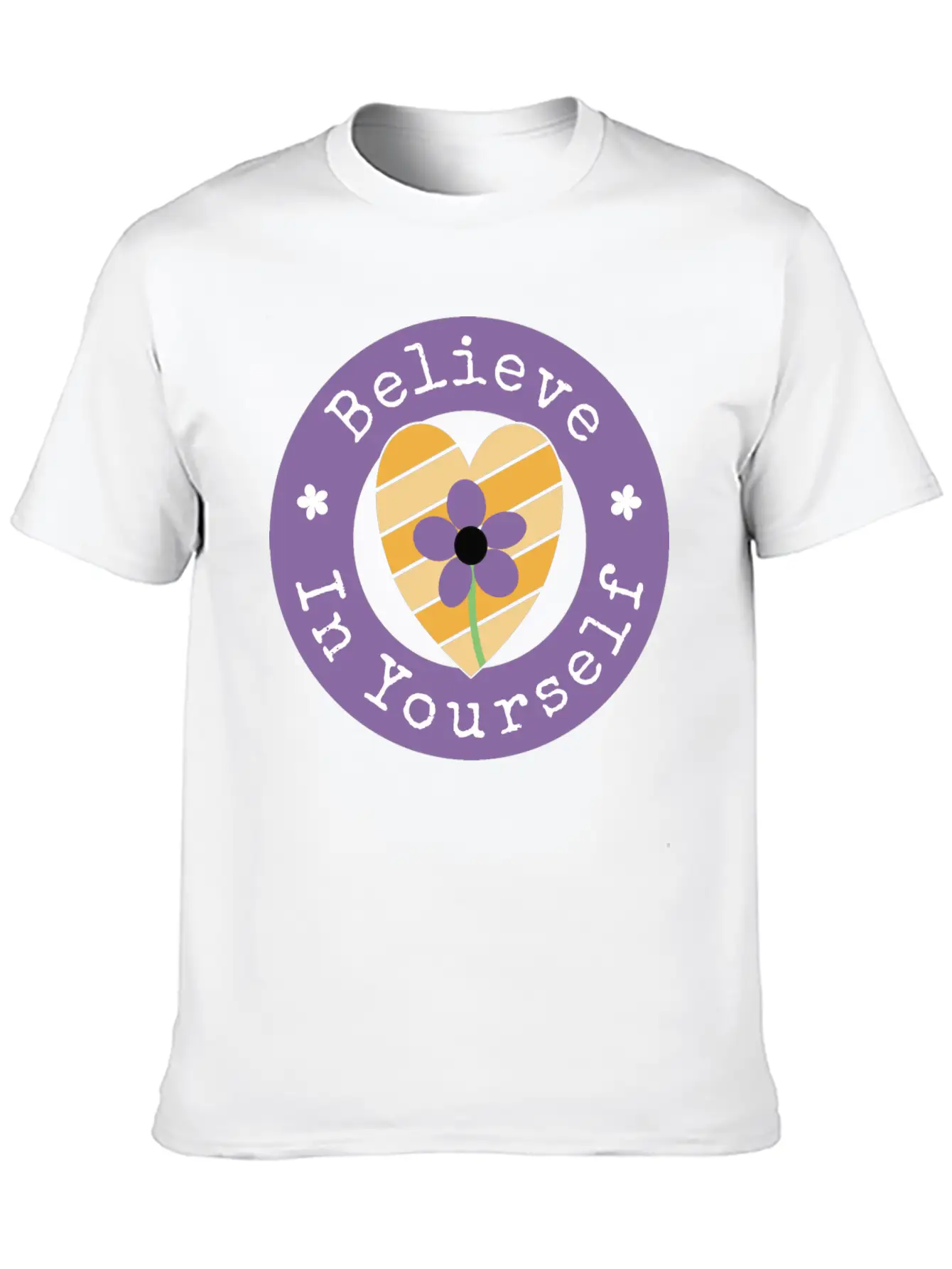 Believe In Yourself Unisex Short Sleeve Soft Cotton T-Shirt – Casual Everyday Wear
