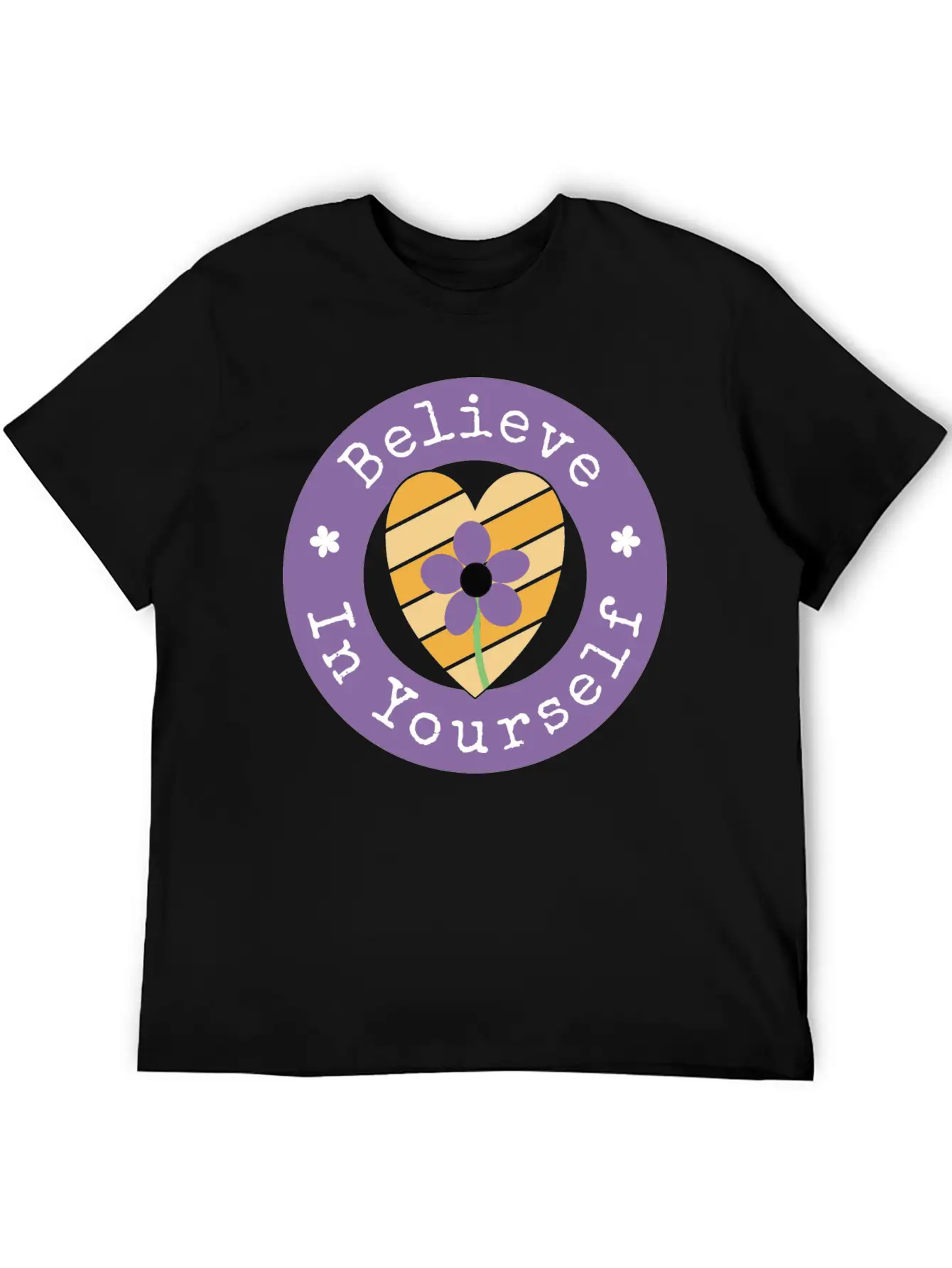 Believe In Yourself Unisex Short Sleeve Soft Cotton T-Shirt – Casual Everyday Wear