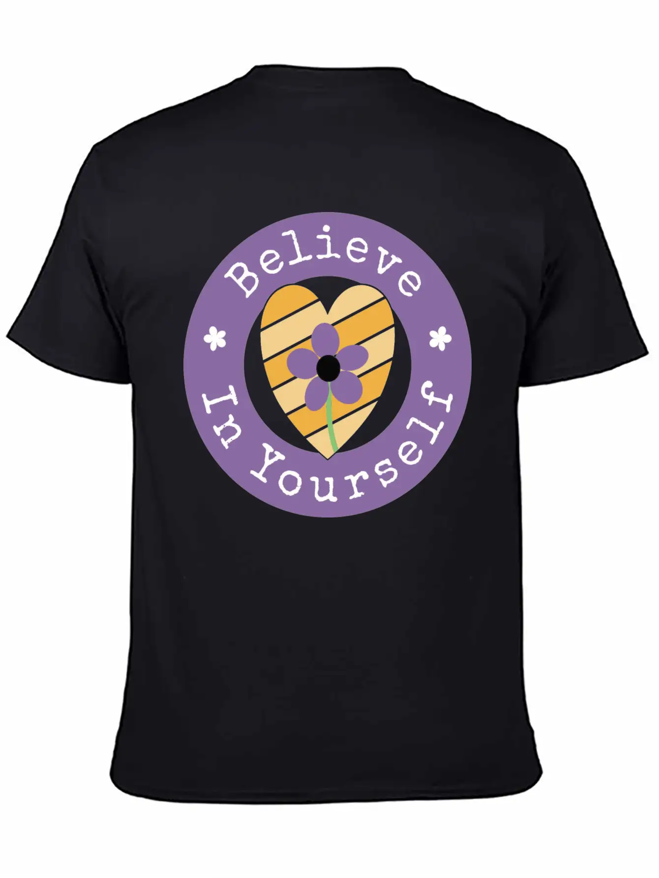 Believe In Yourself Unisex Short Sleeve Soft Cotton T-Shirt – Casual Everyday Wear