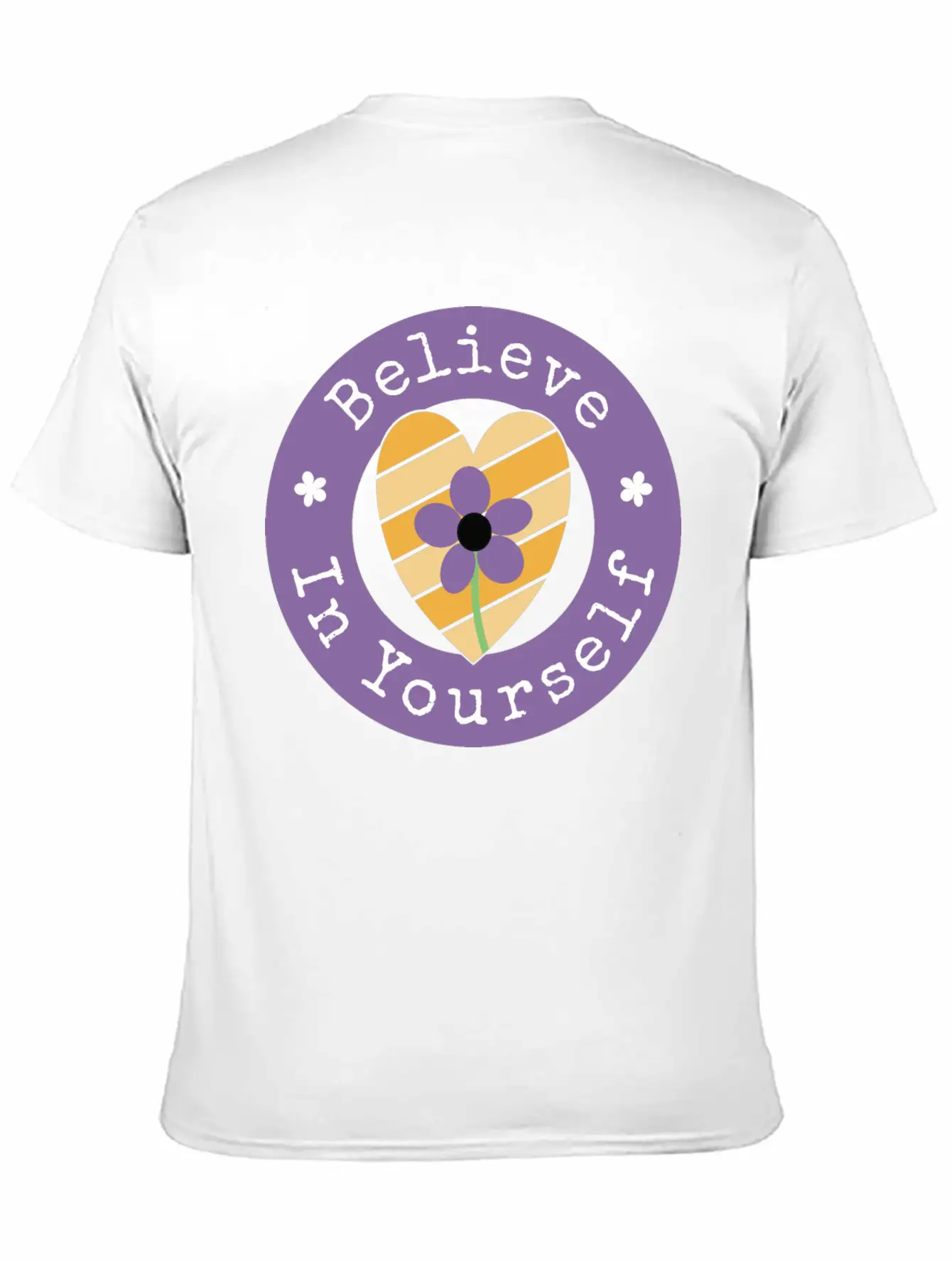 Believe In Yourself Unisex Short Sleeve Soft Cotton T-Shirt – Casual Everyday Wear