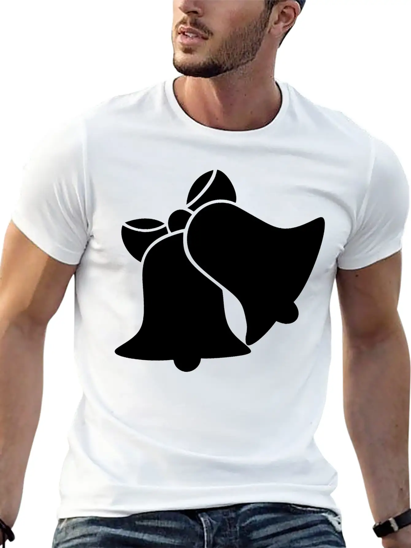Bells Silhouette Unisex Short Sleeve Soft Cotton T-Shirt – Casual Everyday Wear