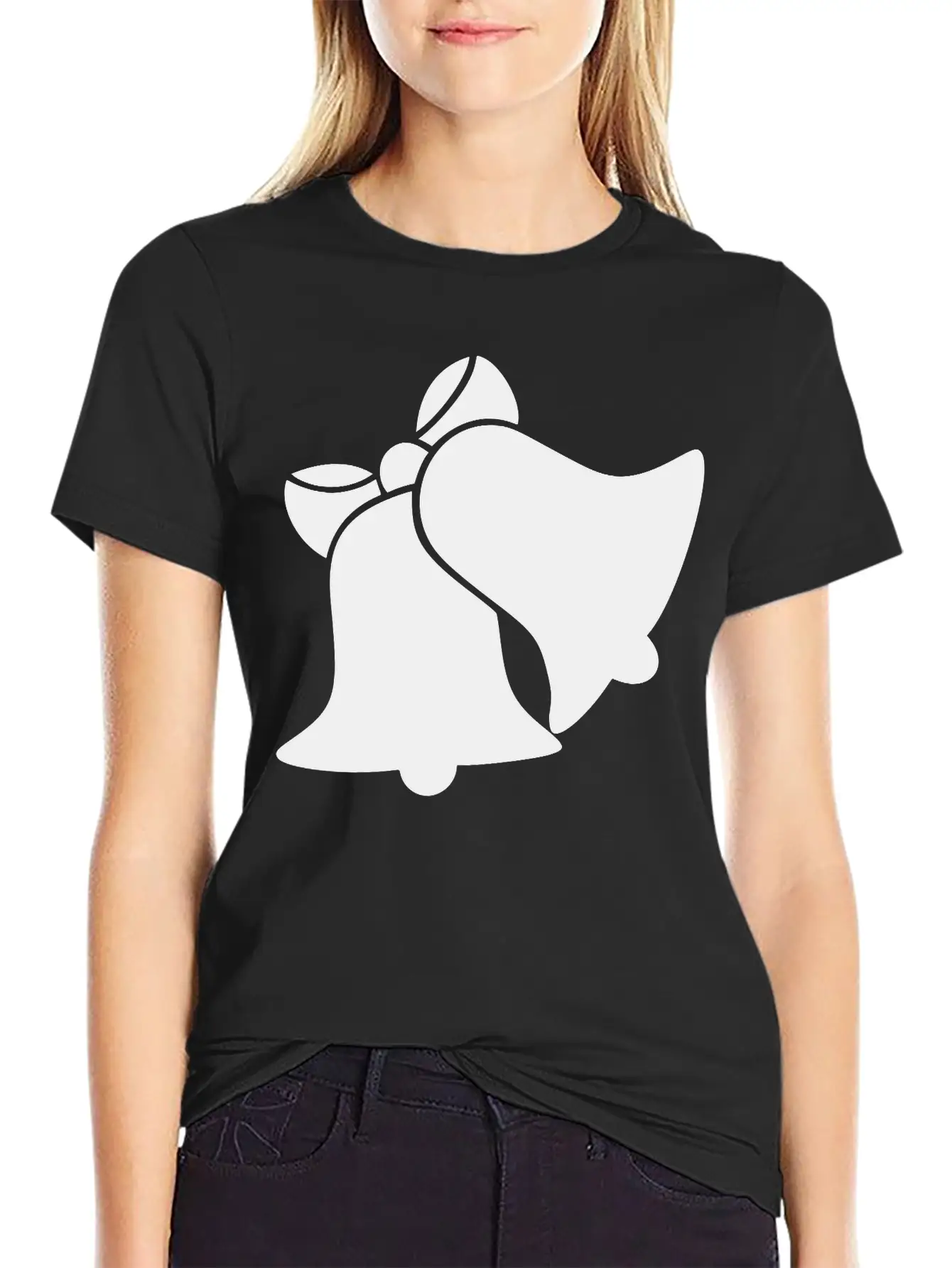 Bells Silhouette Unisex Short Sleeve Soft Cotton T-Shirt – Casual Everyday Wear