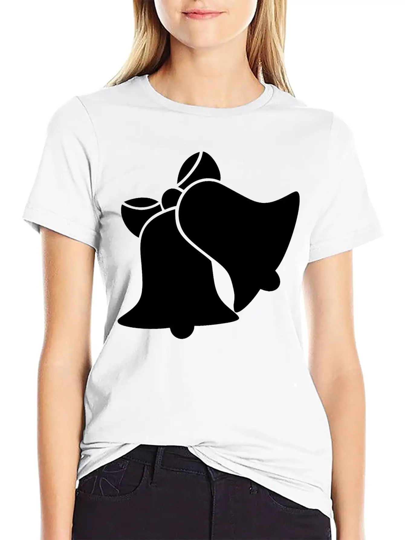 Bells Silhouette Unisex Short Sleeve Soft Cotton T-Shirt – Casual Everyday Wear