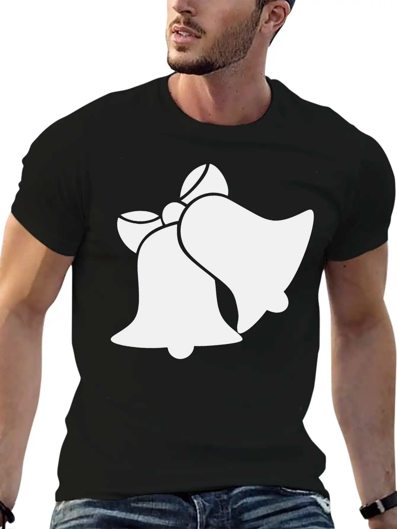 Bells Silhouette Unisex Short Sleeve Soft Cotton T-Shirt – Casual Everyday Wear