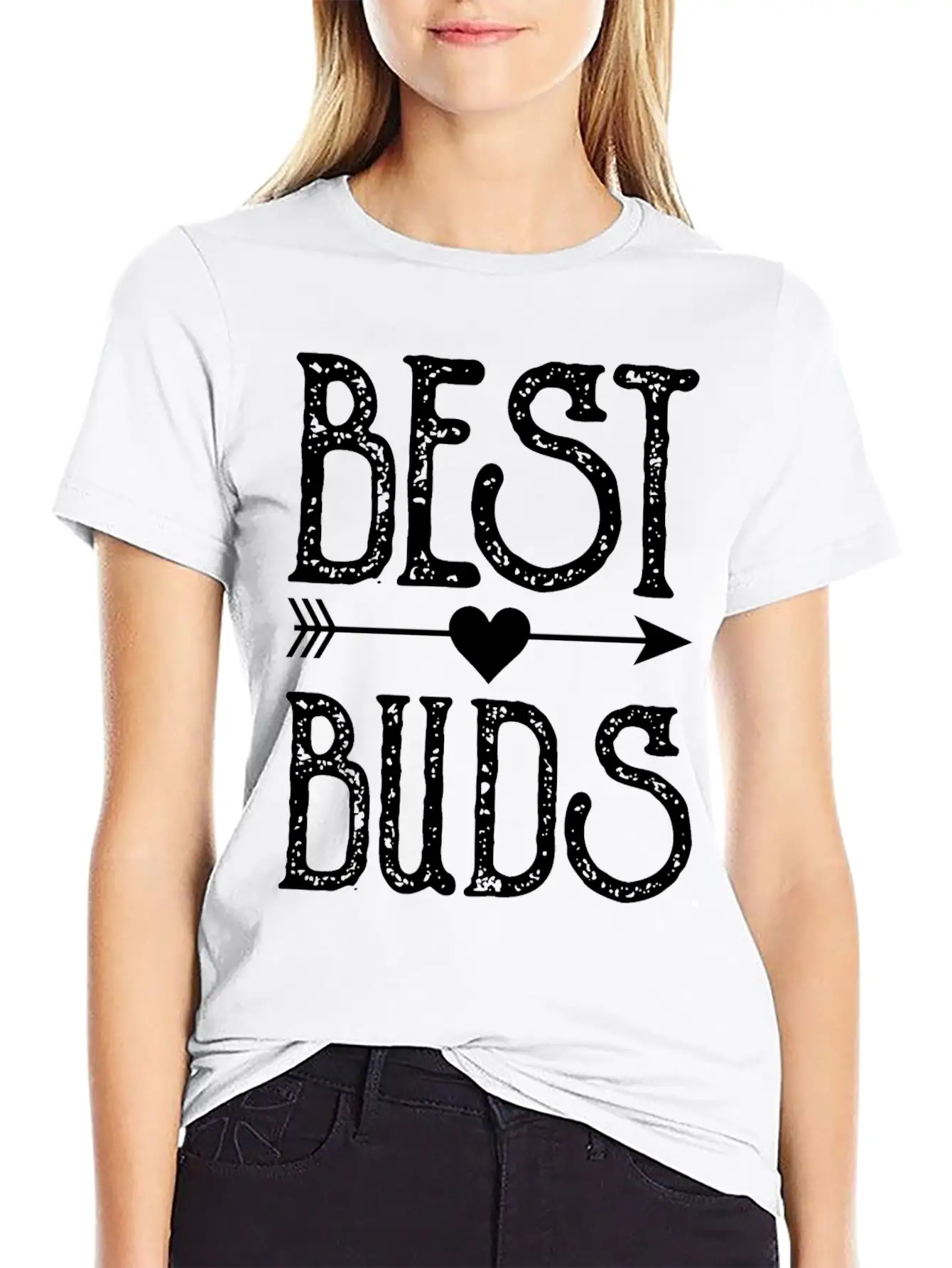 Best Buds Best Friends Matching BFF Friendship Men Timeless Short Sleeve Tee – Comfy And Minimalist Design
