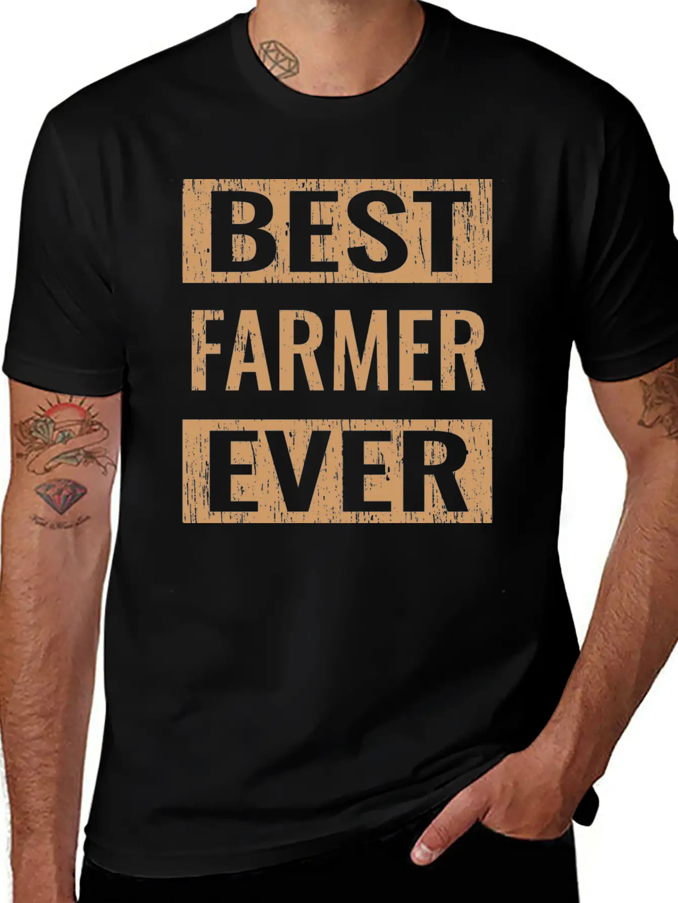 "Best Farmer Ever" Gardening Shirt For Gardeners Stylish Everyday T-Shirt – Unisex Basic Cotton Tee