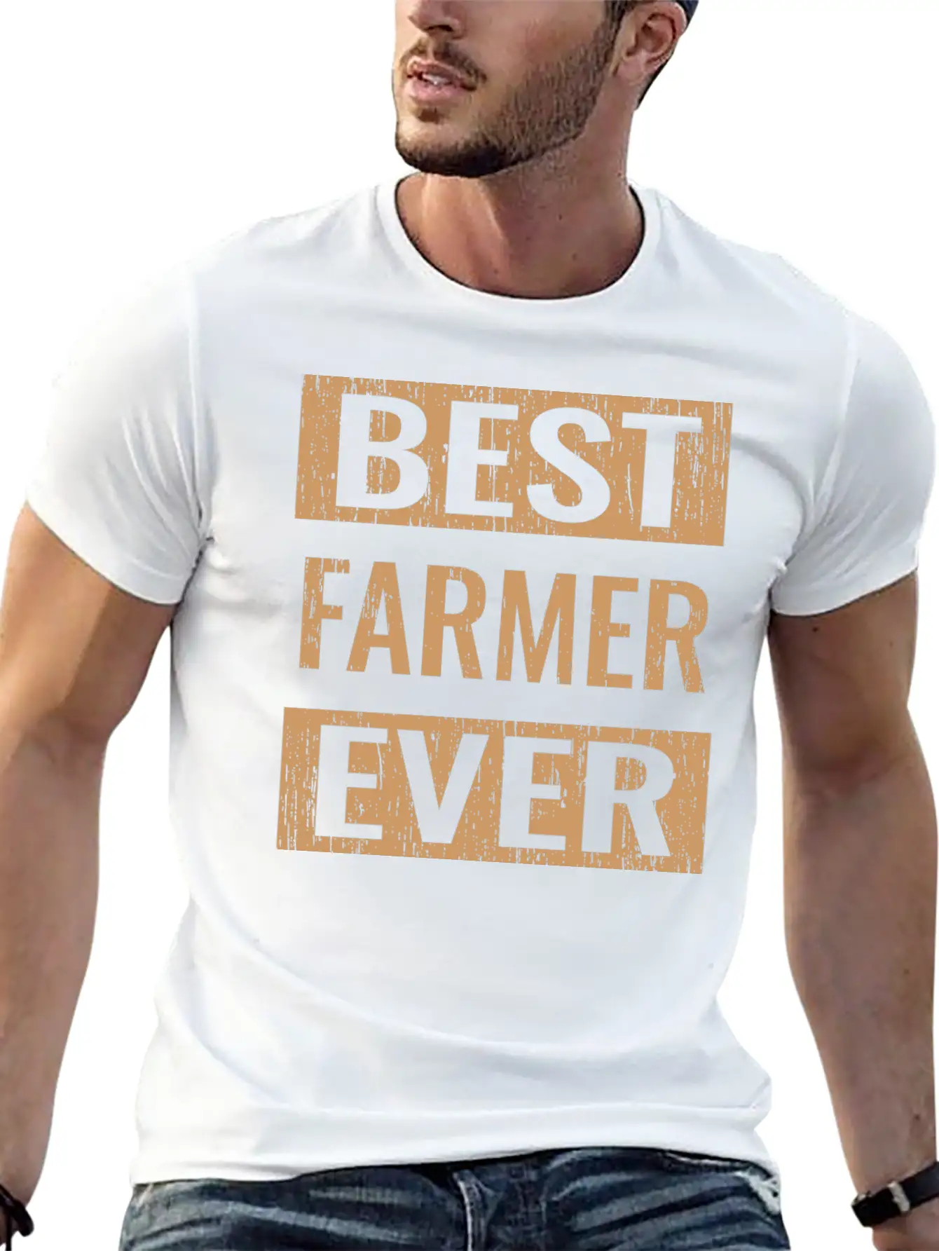 "Best Farmer Ever" Gardening Shirt For Gardeners Stylish Everyday T-Shirt – Unisex Basic Cotton Tee