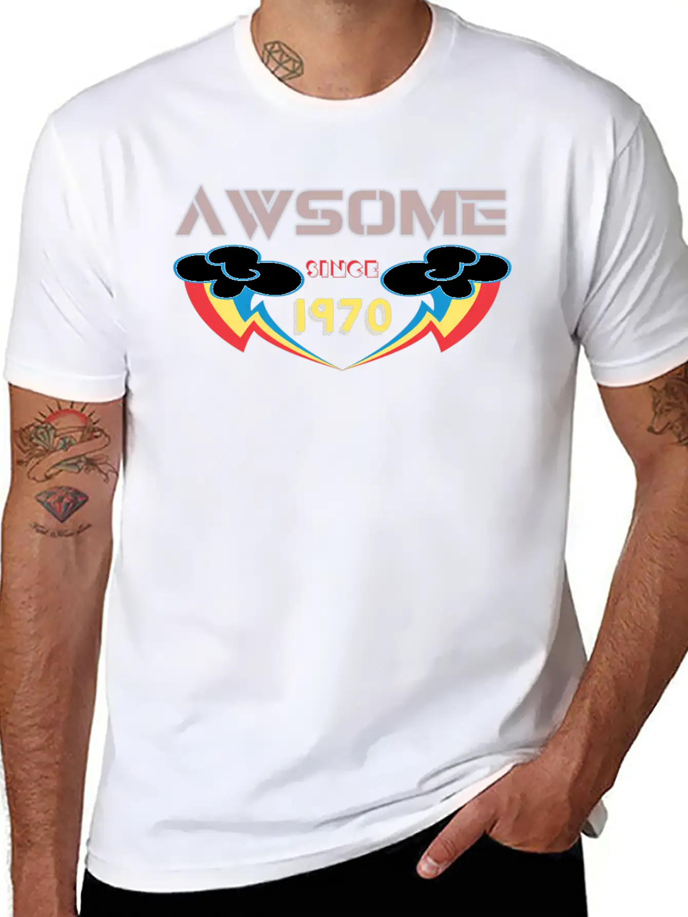 Best For Someone Born In 1970 Unisex Short Sleeve Soft Cotton T-Shirt – Casual Everyday Wear