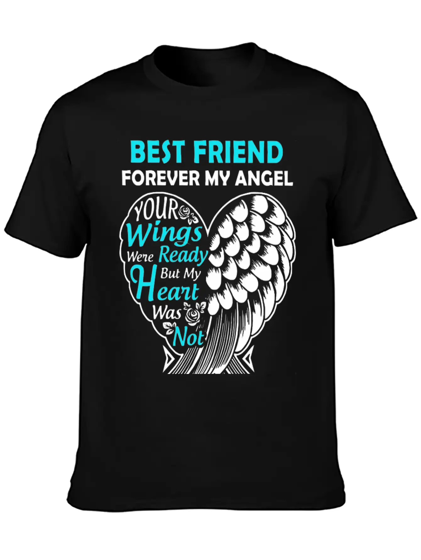 Best Friend In Heaven Forever My Angel In Loving M Unisex Short Sleeve Soft Cotton T-Shirt – Casual Everyday Wear