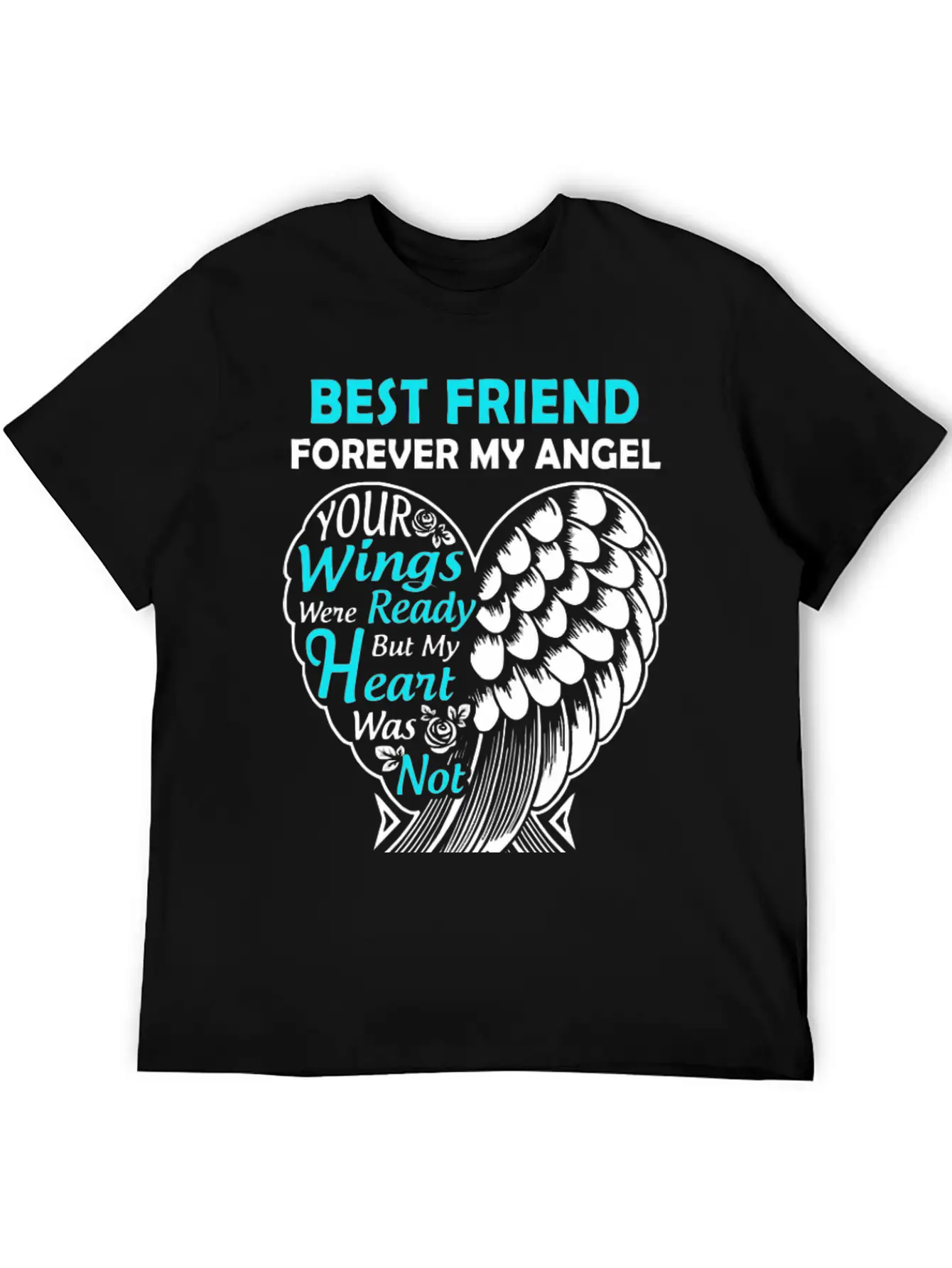 Best Friend In Heaven Forever My Angel In Loving M Unisex Short Sleeve Soft Cotton T-Shirt – Casual Everyday Wear