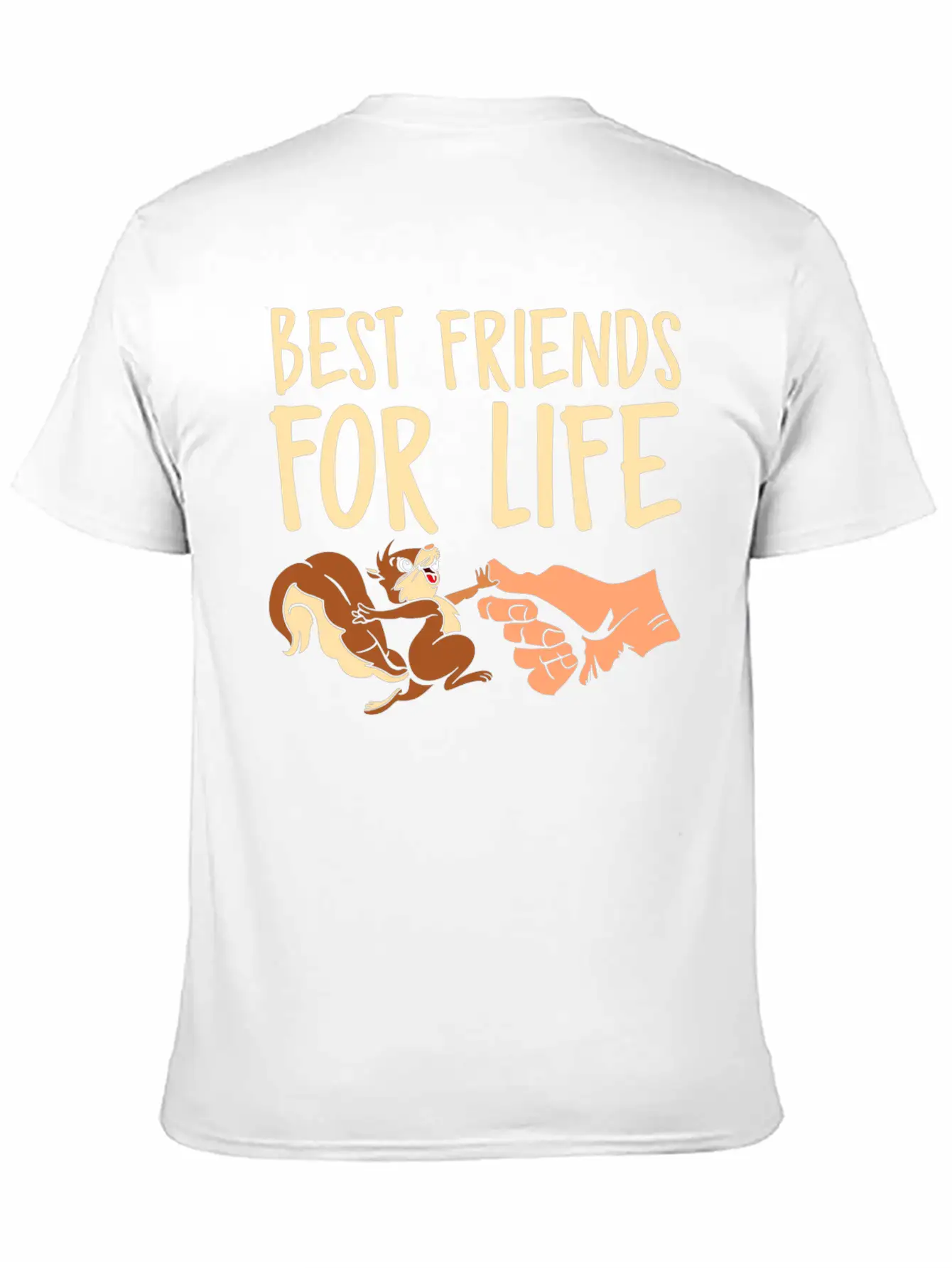 Best Friends For Life Squirrel Fist Bump Animal Basic Graphic T-Shirt – Daily Comfort In Soft Cotton