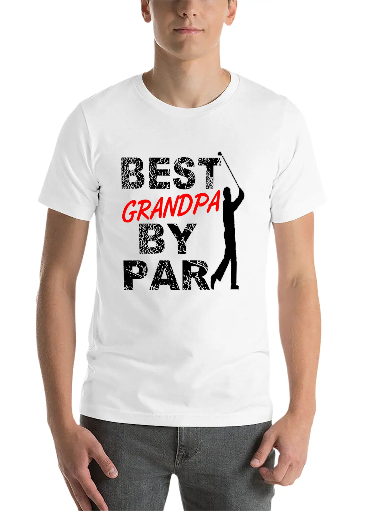 Best Grandpa By Par Funny Golf Gift For Golf Loving Grandfather Golfers Comfortable Minimalist Graphic Tee – Summer Style Essential