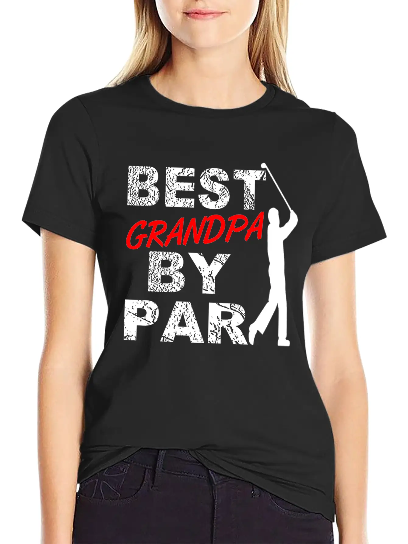 Best Grandpa By Par Funny Golf Gift For Golf Loving Grandfather Golfers Comfortable Minimalist Graphic Tee – Summer Style Essential