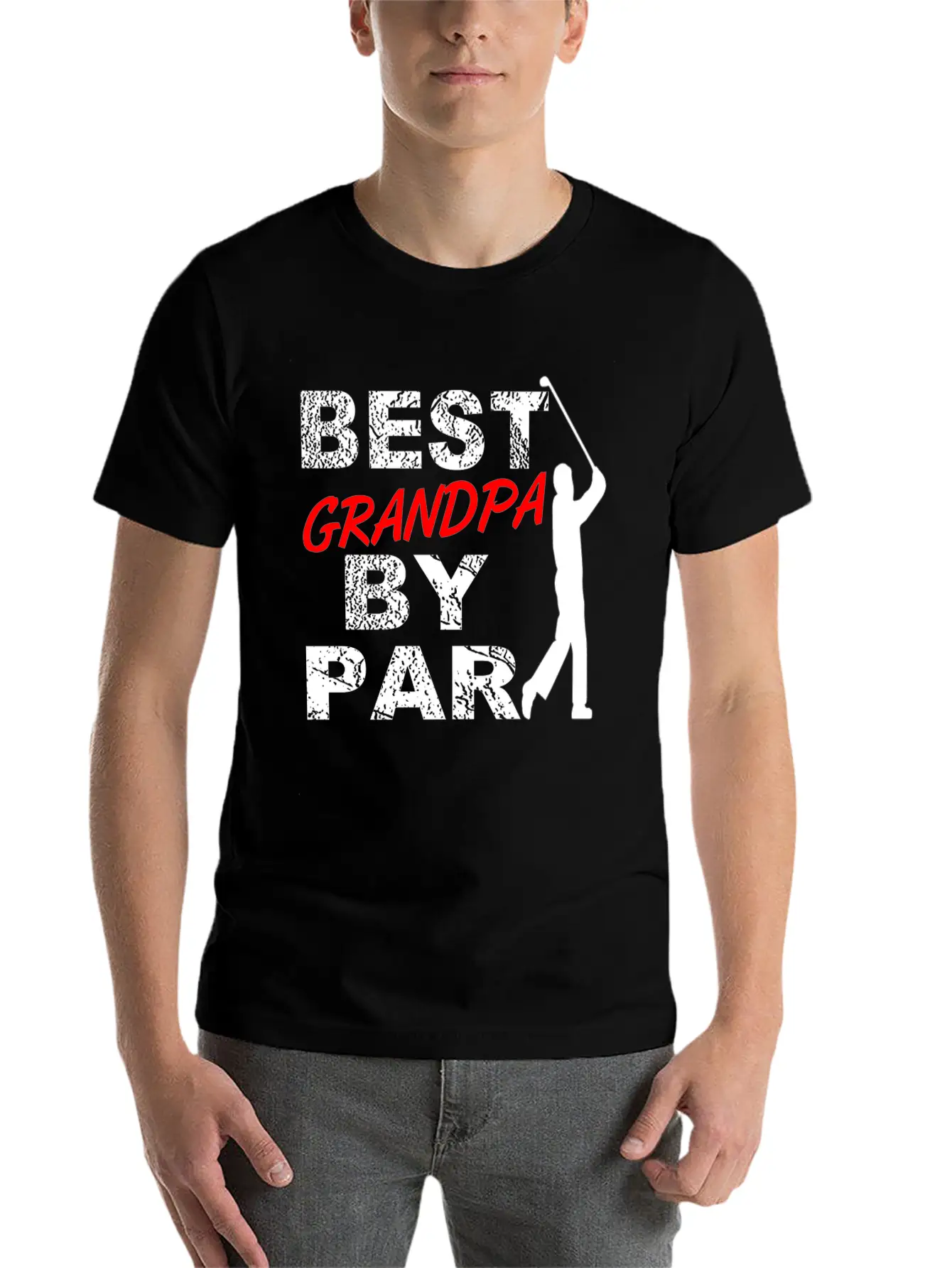Best Grandpa By Par Funny Golf Gift For Golf Loving Grandfather Golfers Comfortable Minimalist Graphic Tee – Summer Style Essential