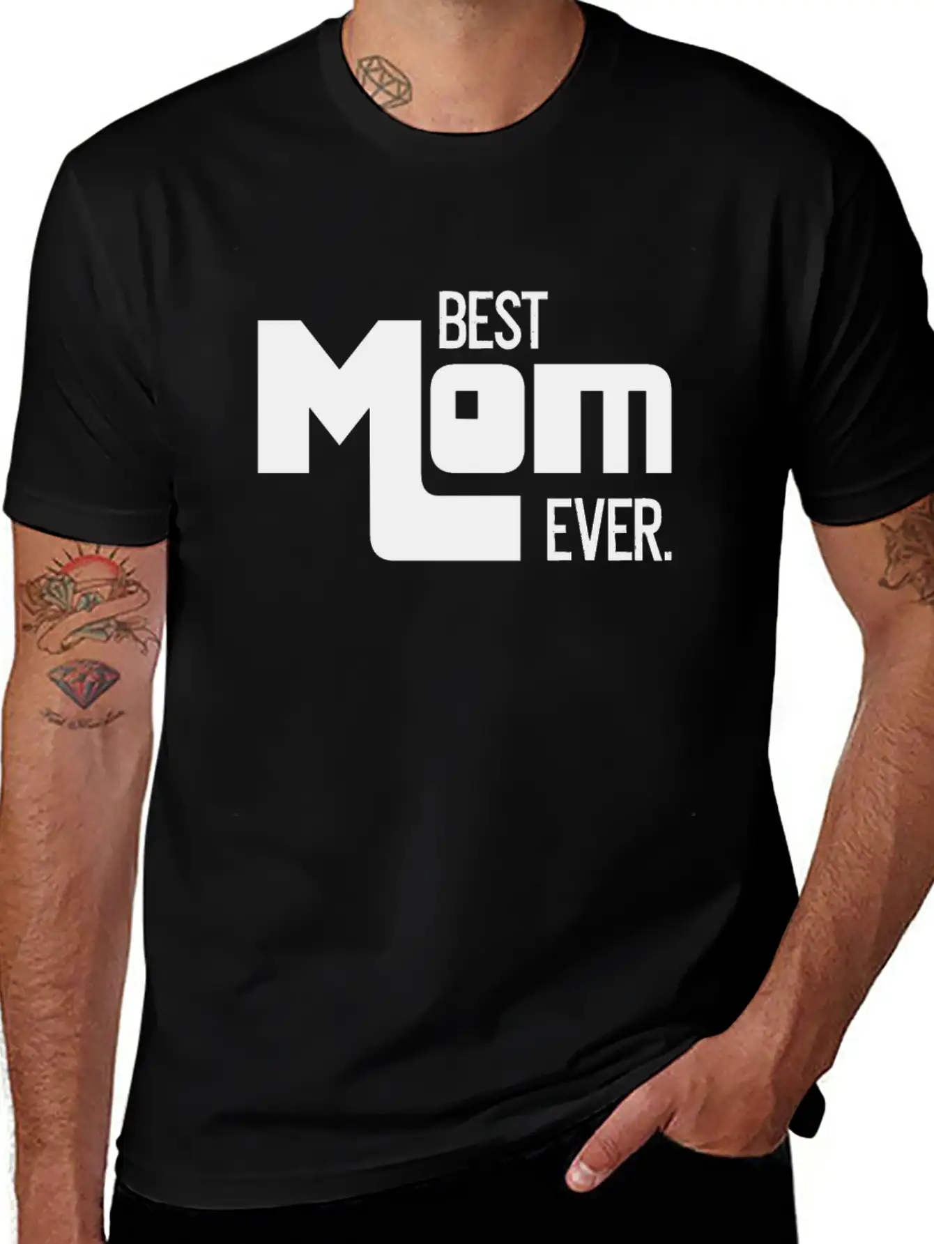 Best Mom Ever Mother's Day Gift Mommy Unisex Short Sleeve Soft Cotton T-Shirt – Casual Everyday Wear