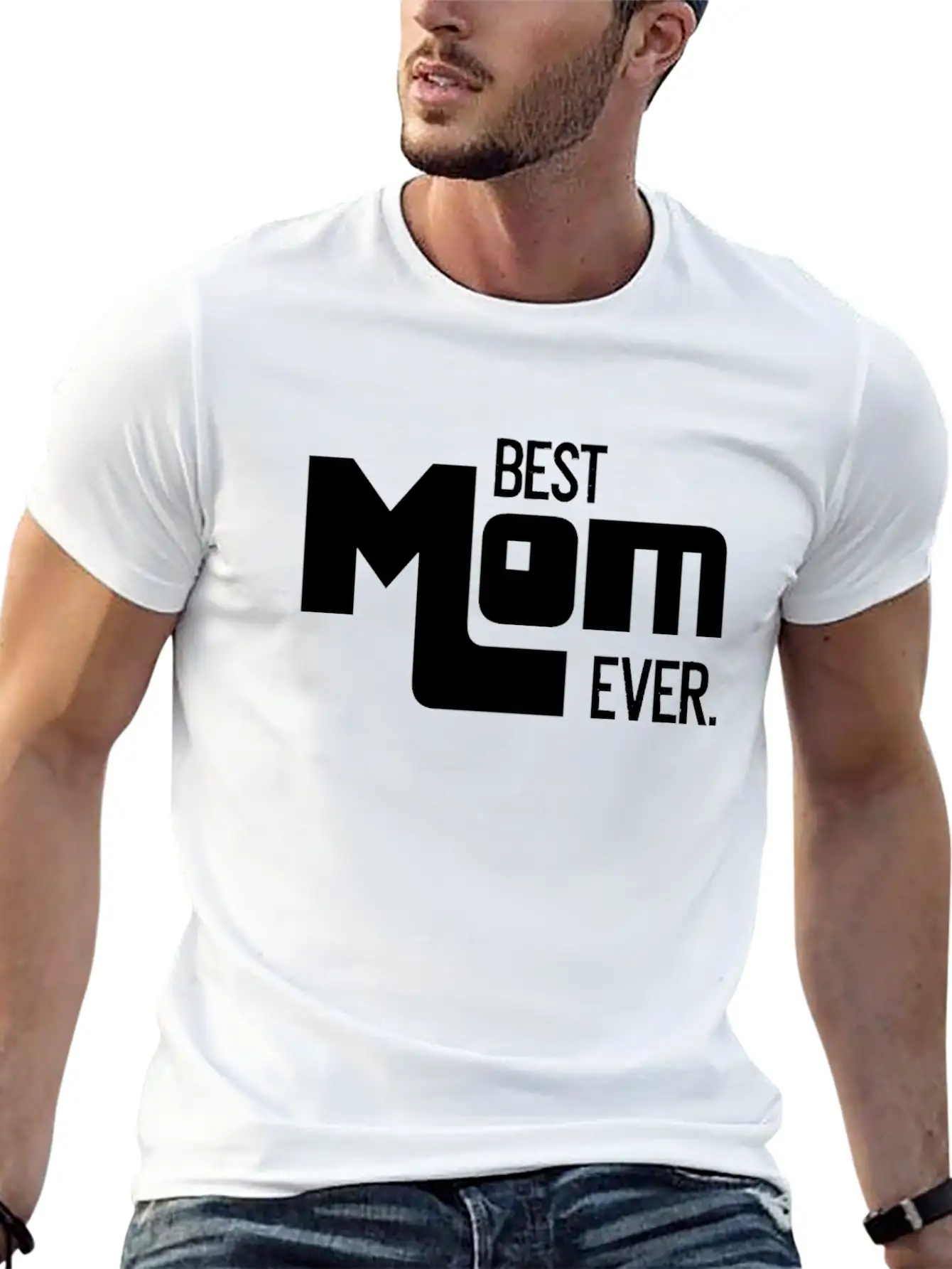 Best Mom Ever Mother's Day Gift Mommy Unisex Short Sleeve Soft Cotton T-Shirt – Casual Everyday Wear