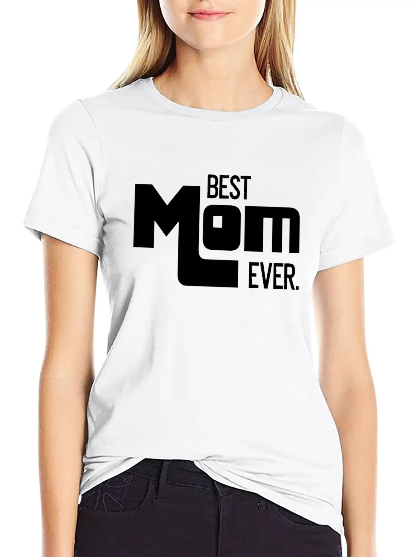 Best Mom Ever Mother's Day Gift Mommy Unisex Short Sleeve Soft Cotton T-Shirt – Casual Everyday Wear