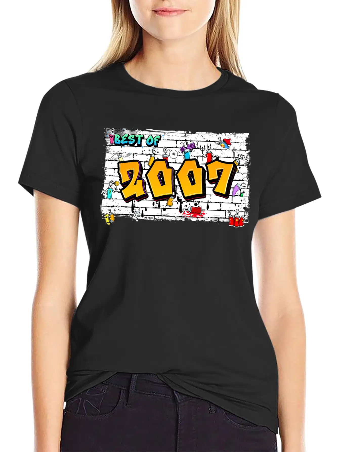 Best Of 2007 Graffiti – 18 Years Of Street Swagger Unisex Short Sleeve Soft Cotton T-Shirt – Casual Everyday Wear