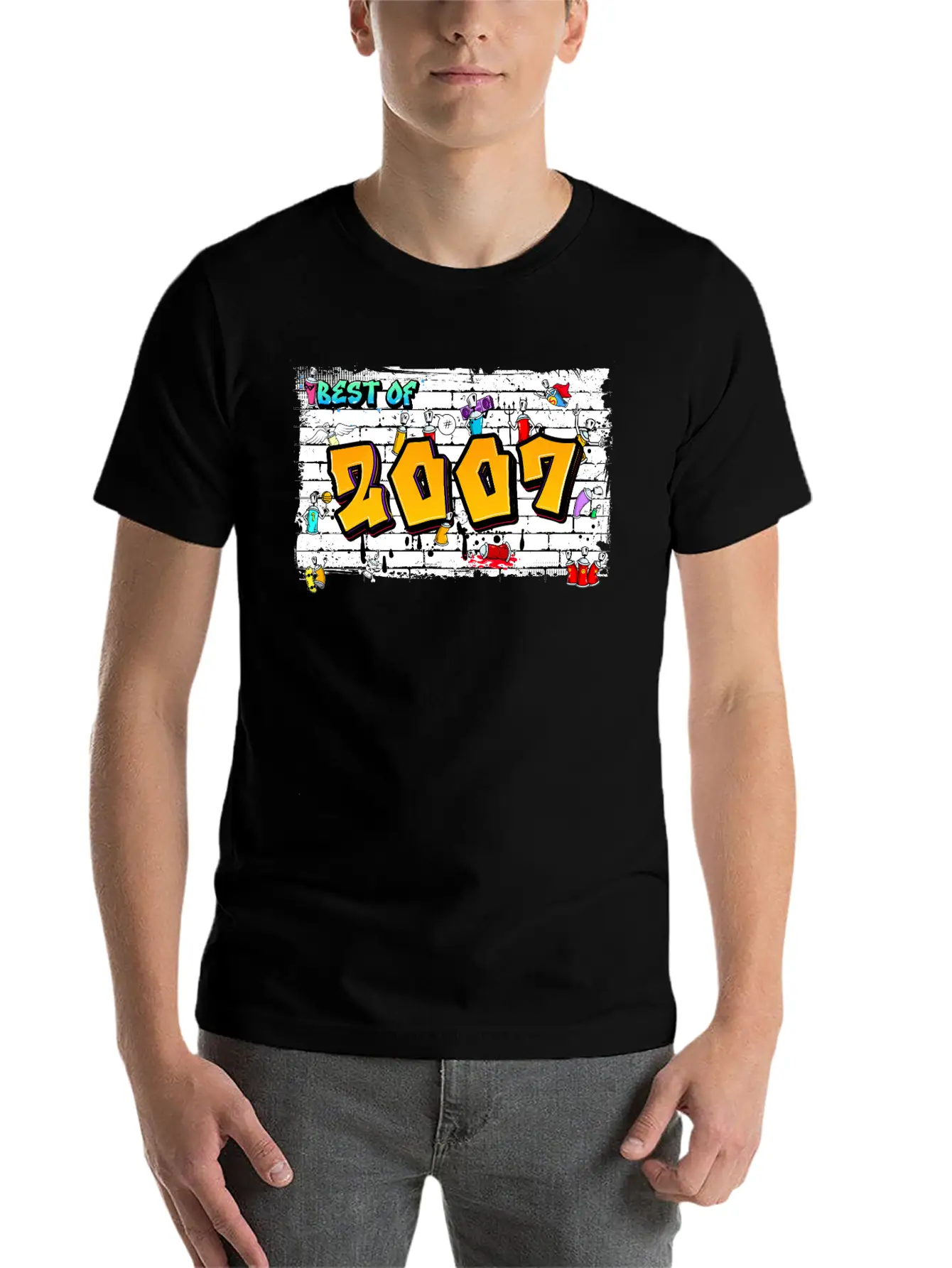 Best Of 2007 Graffiti – 18 Years Of Street Swagger Unisex Short Sleeve Soft Cotton T-Shirt – Casual Everyday Wear