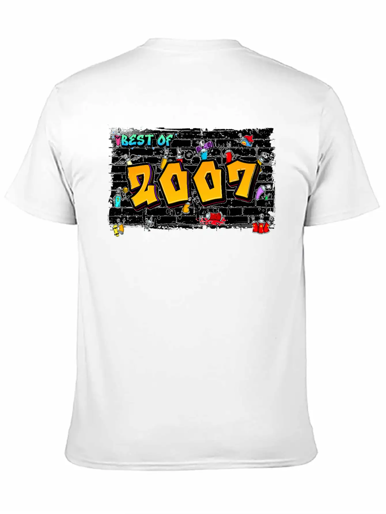 Best Of 2007 Graffiti – 18 Years Of Street Swagger Unisex Short Sleeve Soft Cotton T-Shirt – Casual Everyday Wear