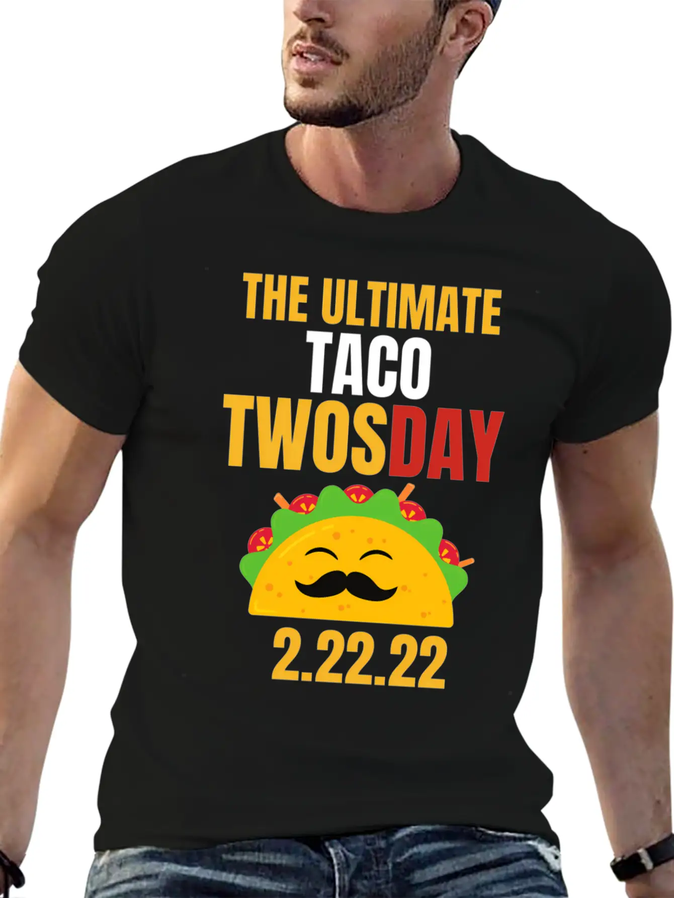 Best Taco Twosday Ever 2-22-22 Date 2022 Twos Day Unisex Short Sleeve Soft Cotton T-Shirt – Casual Everyday Wear