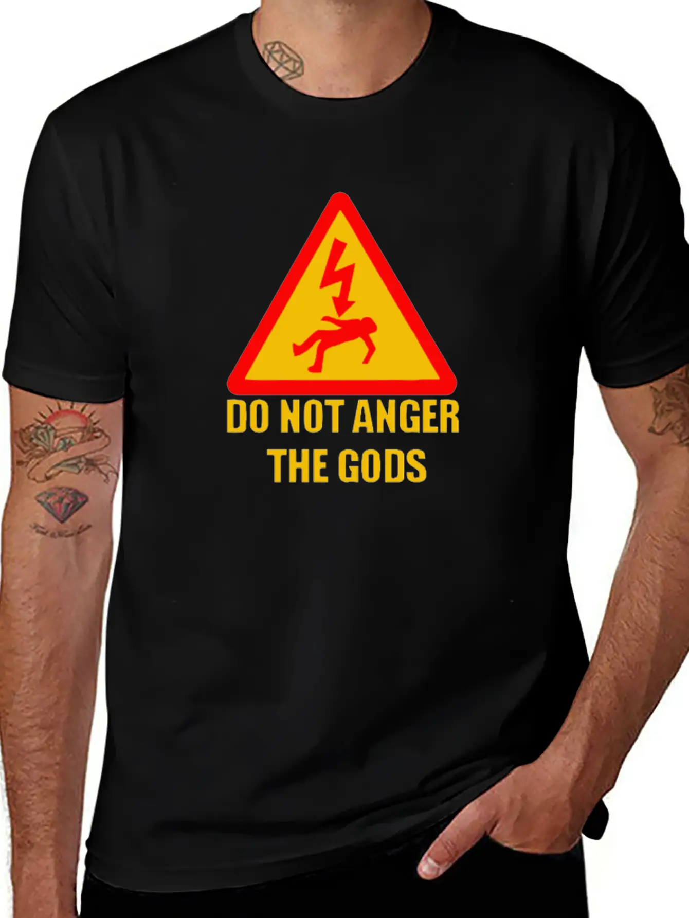 BEST TRENDING YD850 Do Not Anger The Gods Basic Graphic T-Shirt – Daily Comfort In Soft Cotton