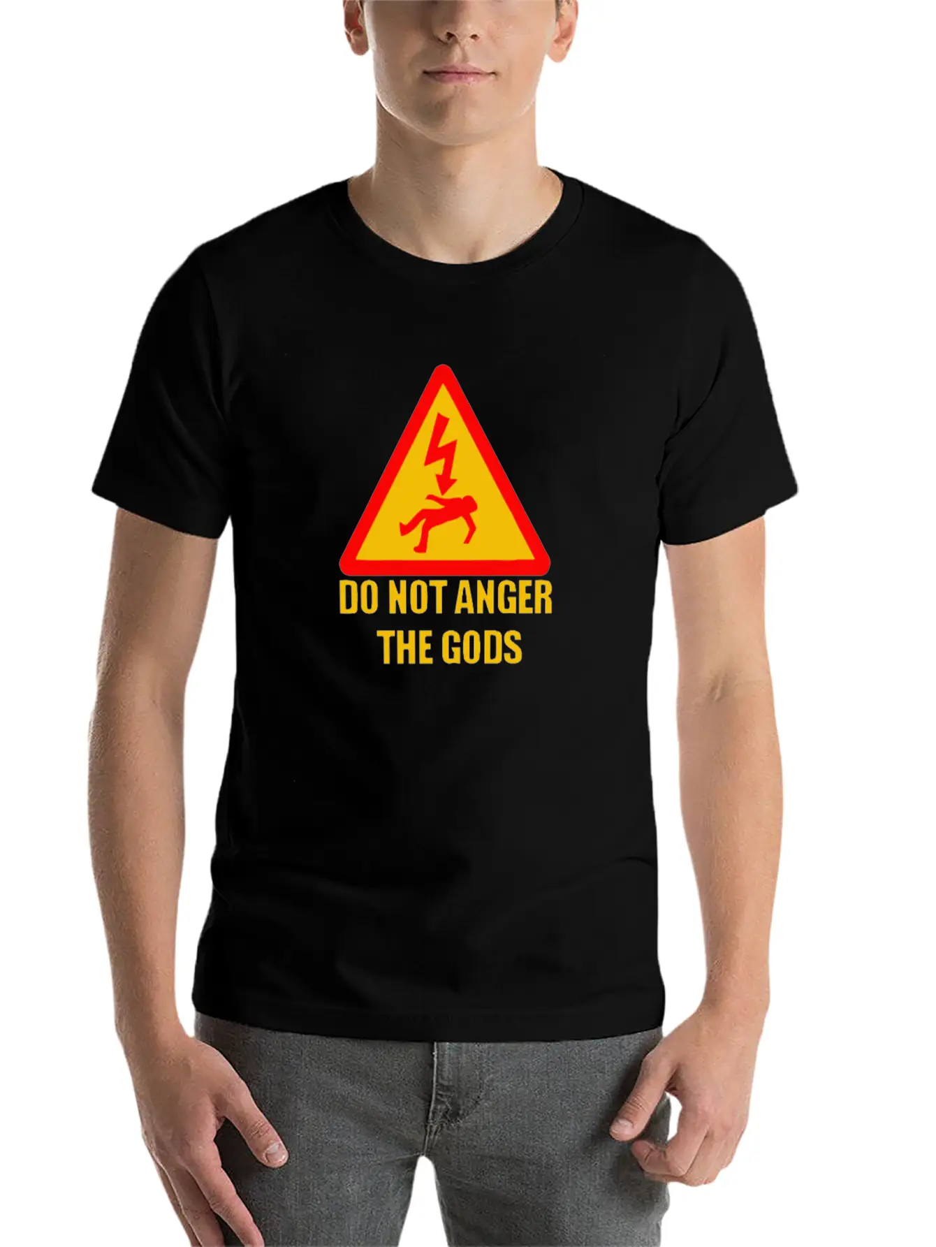 BEST TRENDING YD850 Do Not Anger The Gods Basic Graphic T-Shirt – Daily Comfort In Soft Cotton