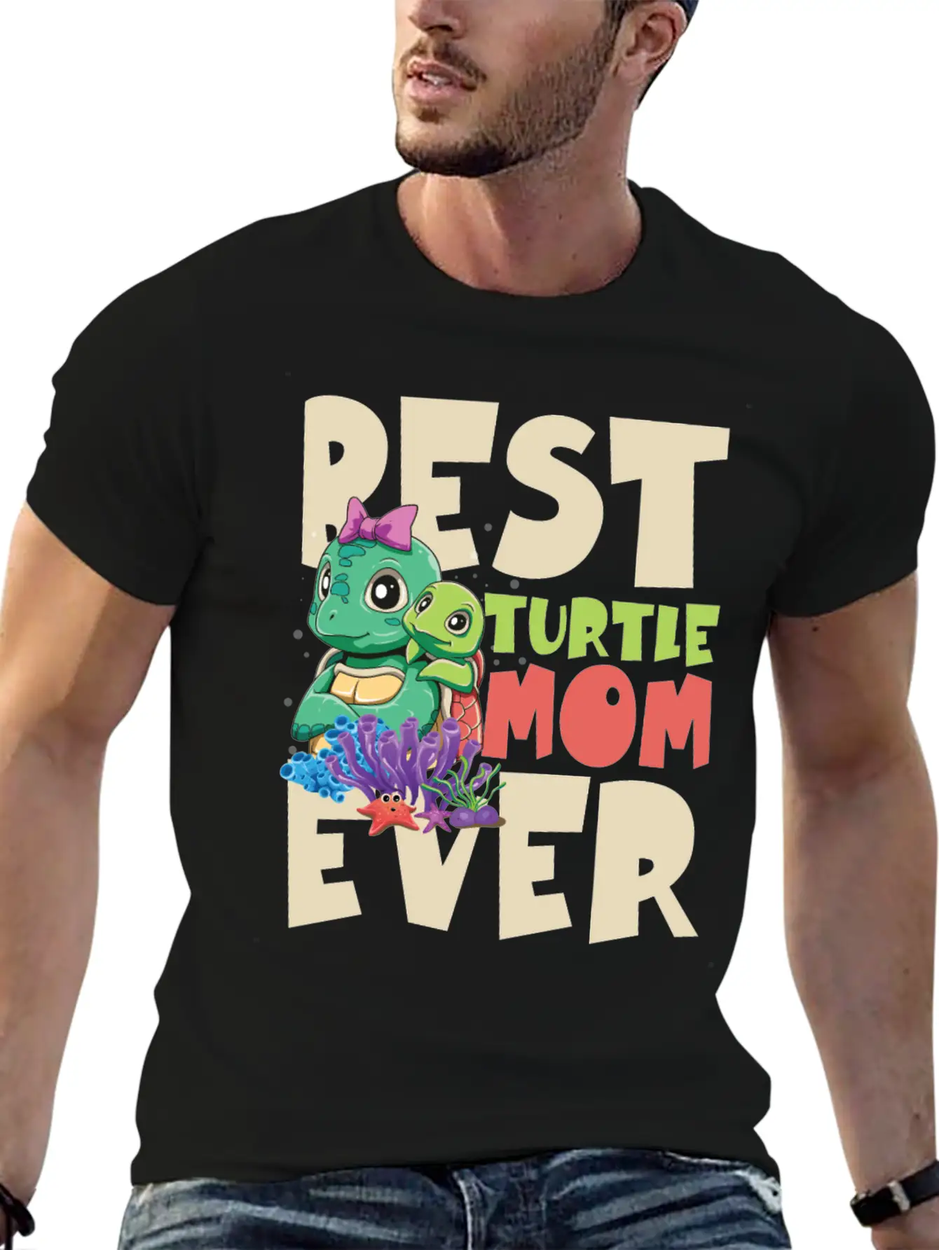 Best Turtle Mom Ever For A Turtle Mother & Turtle Timeless Short Sleeve Tee – Comfy And Minimalist Design