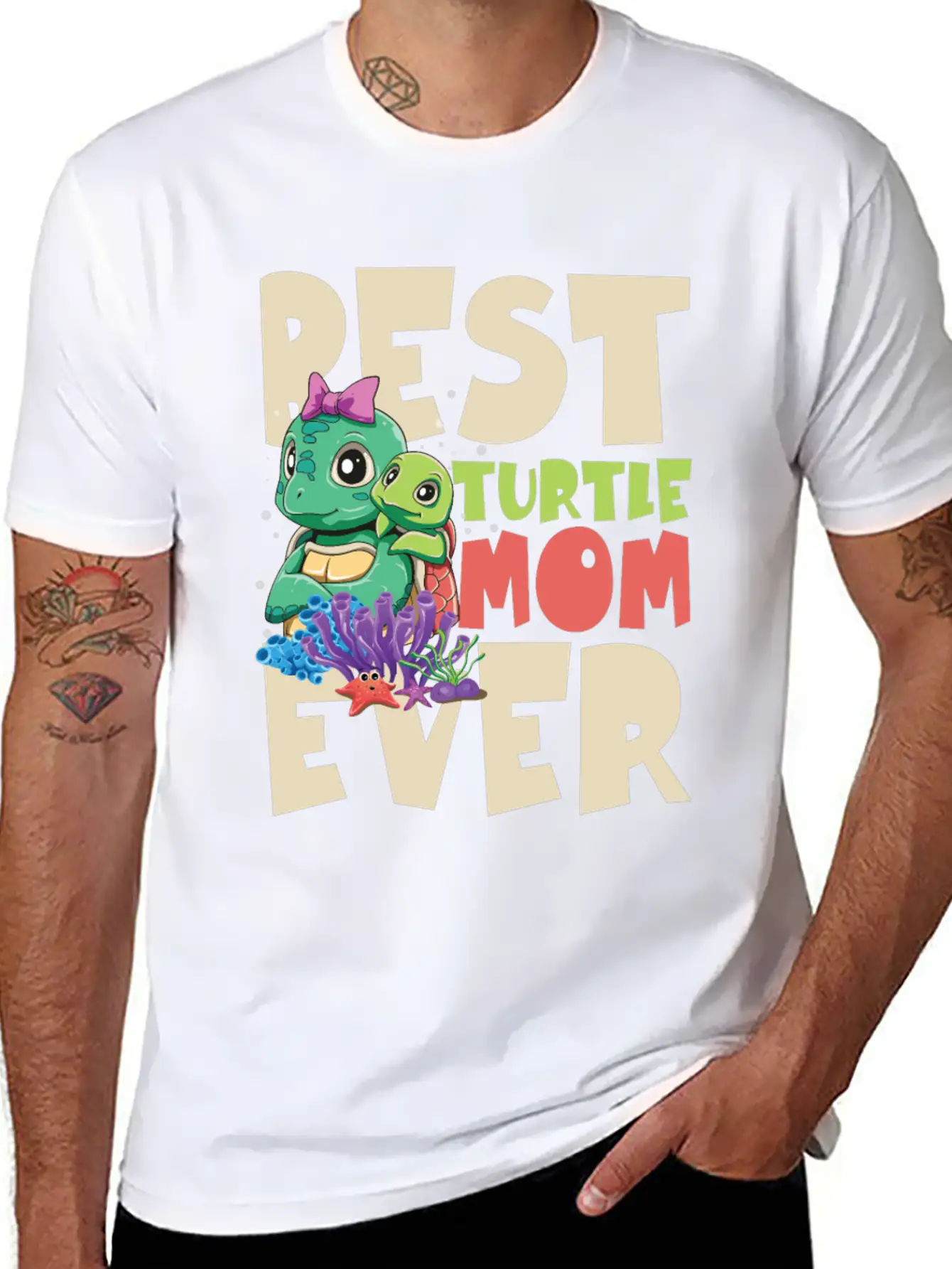 Best Turtle Mom Ever For A Turtle Mother & Turtle Timeless Short Sleeve Tee – Comfy And Minimalist Design