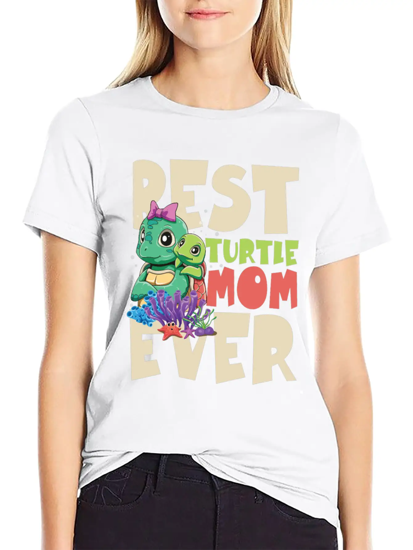 Best Turtle Mom Ever For A Turtle Mother & Turtle Timeless Short Sleeve Tee – Comfy And Minimalist Design