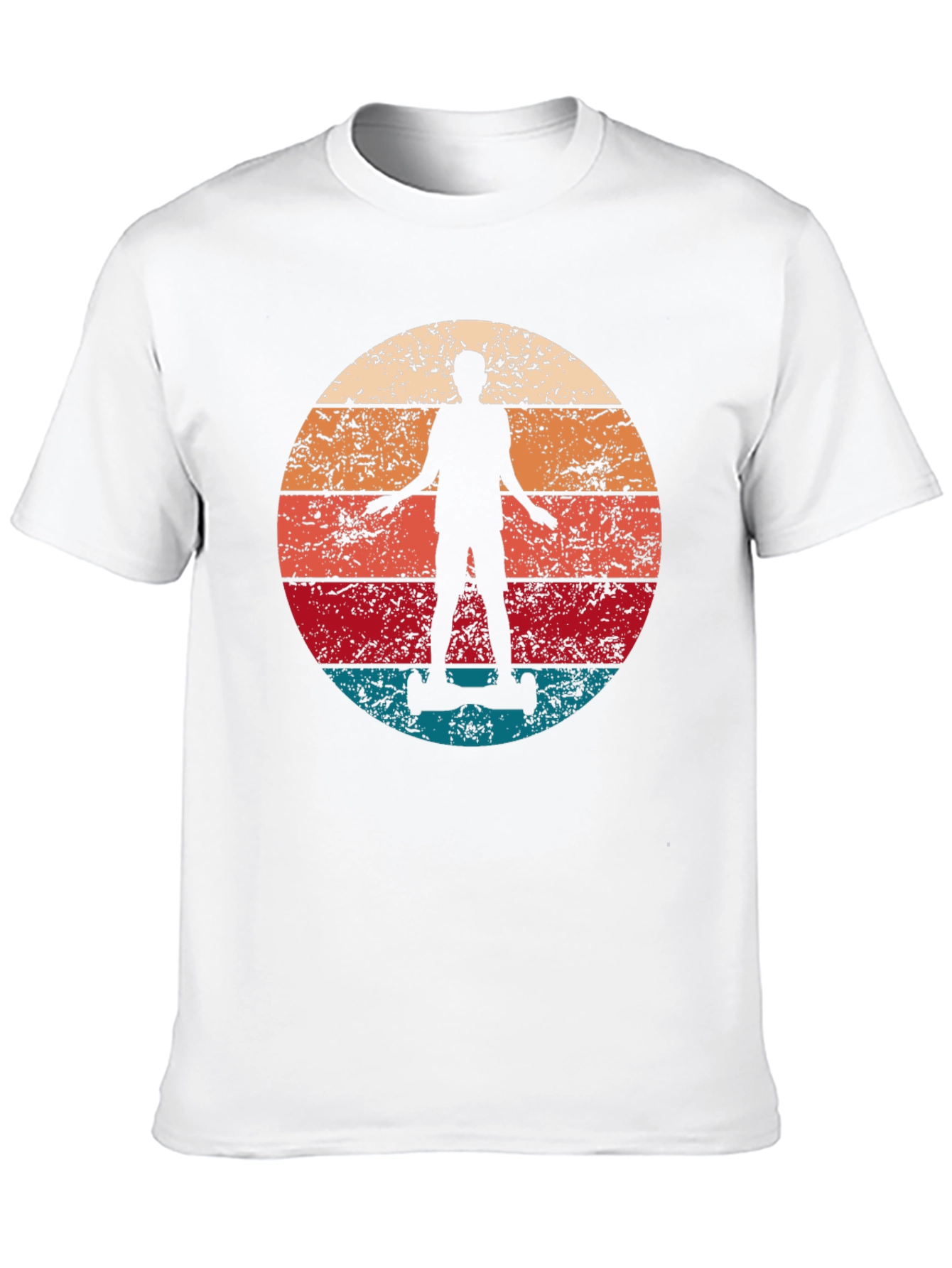 Retro Sunset Hoverboard T-Shirt