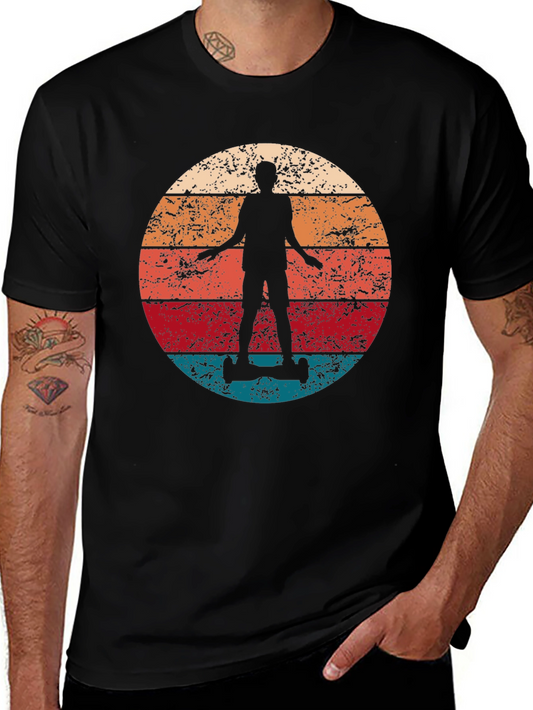 Retro Sunset Hoverboard T-Shirt