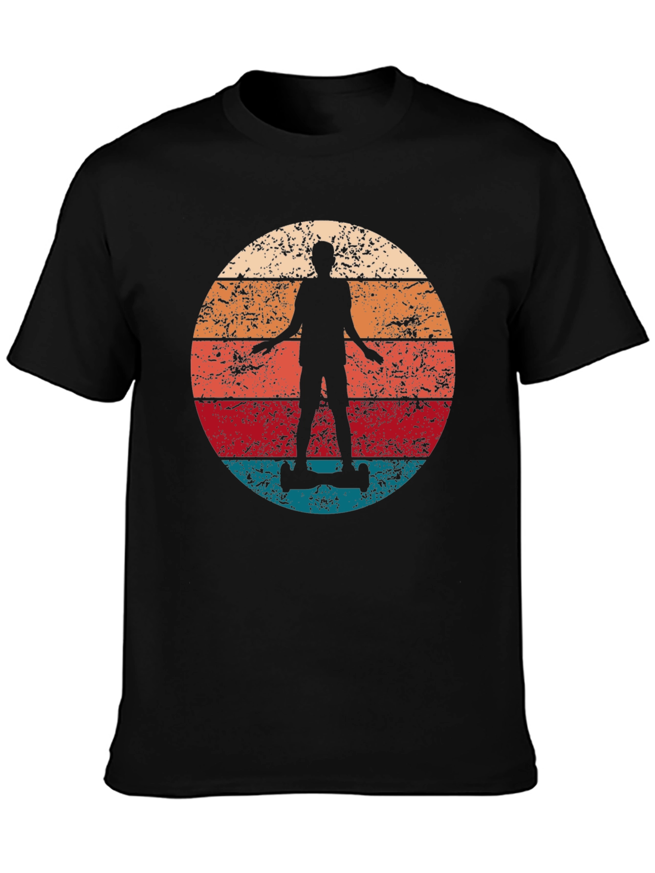 Retro Sunset Hoverboard T-Shirt