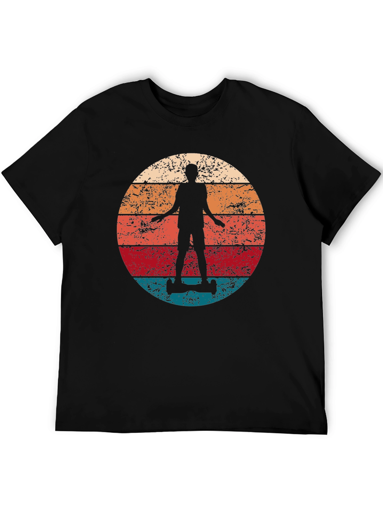 Retro Sunset Hoverboard T-Shirt