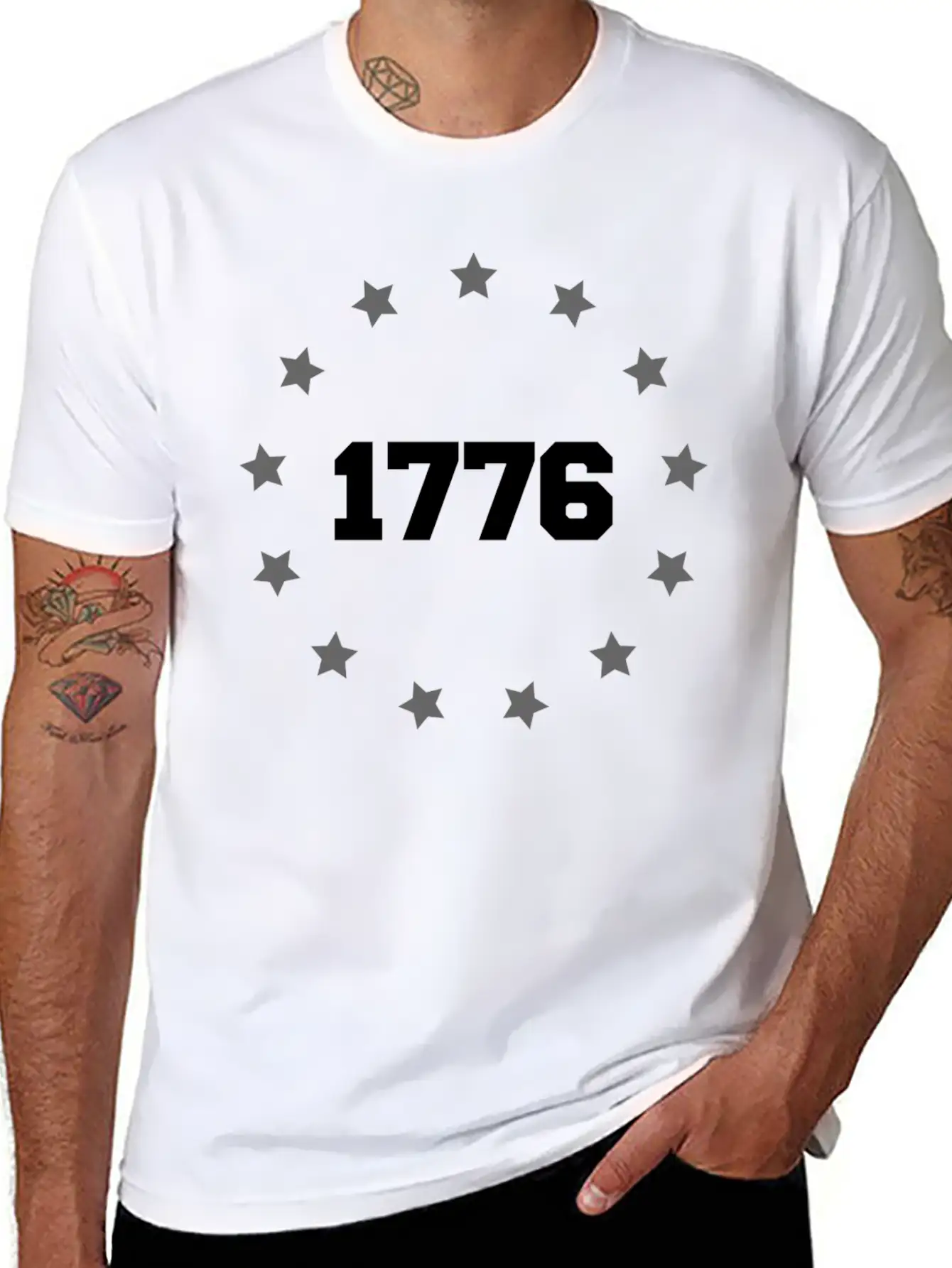 Betsy Ross Battle 1776 Flag - Patriotic American Timeless Short Sleeve Tee – Comfy And Minimalist Design