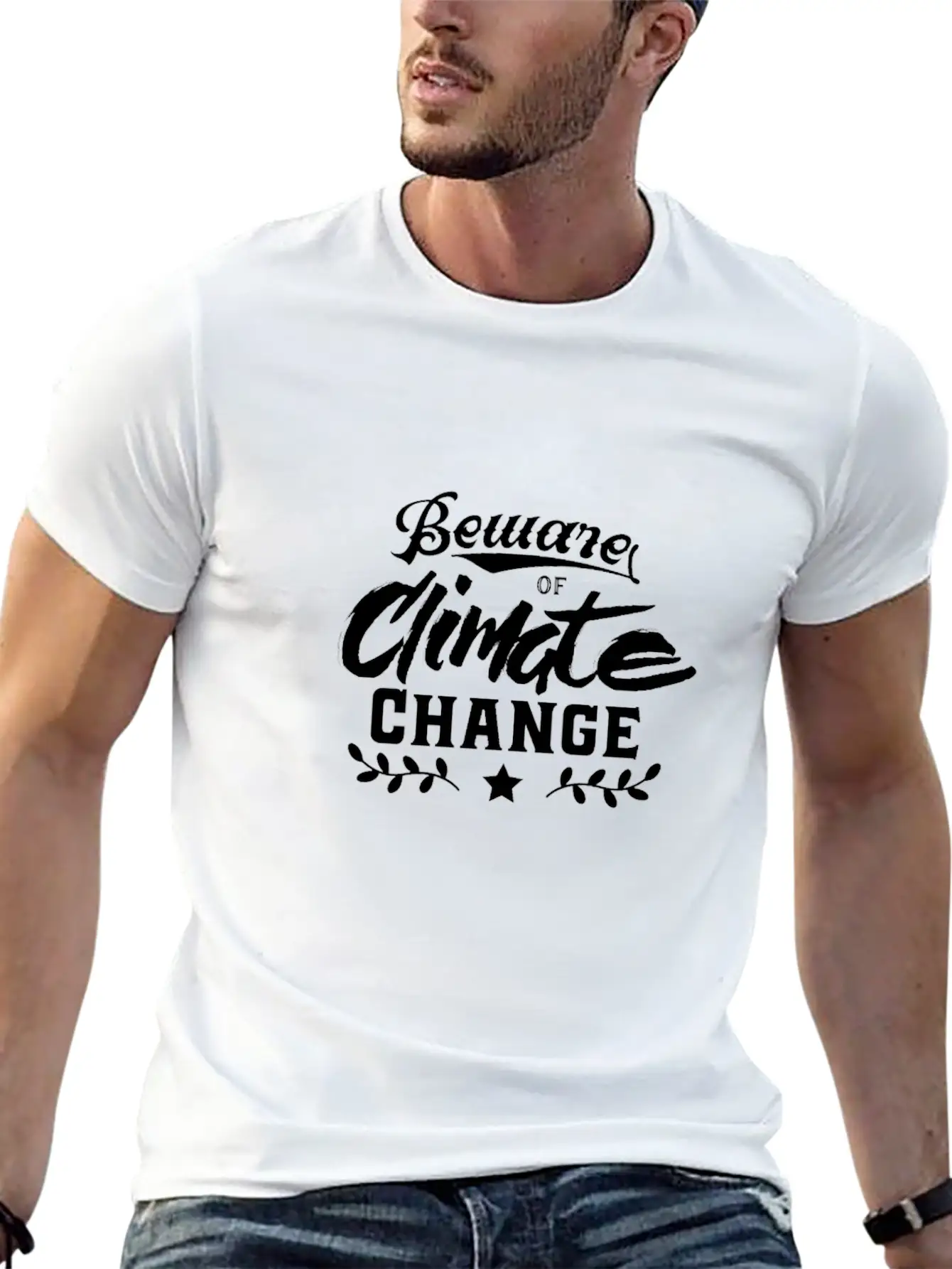 Beware Of Climate Change Comfortable Minimalist Graphic Tee – Summer Style Essential