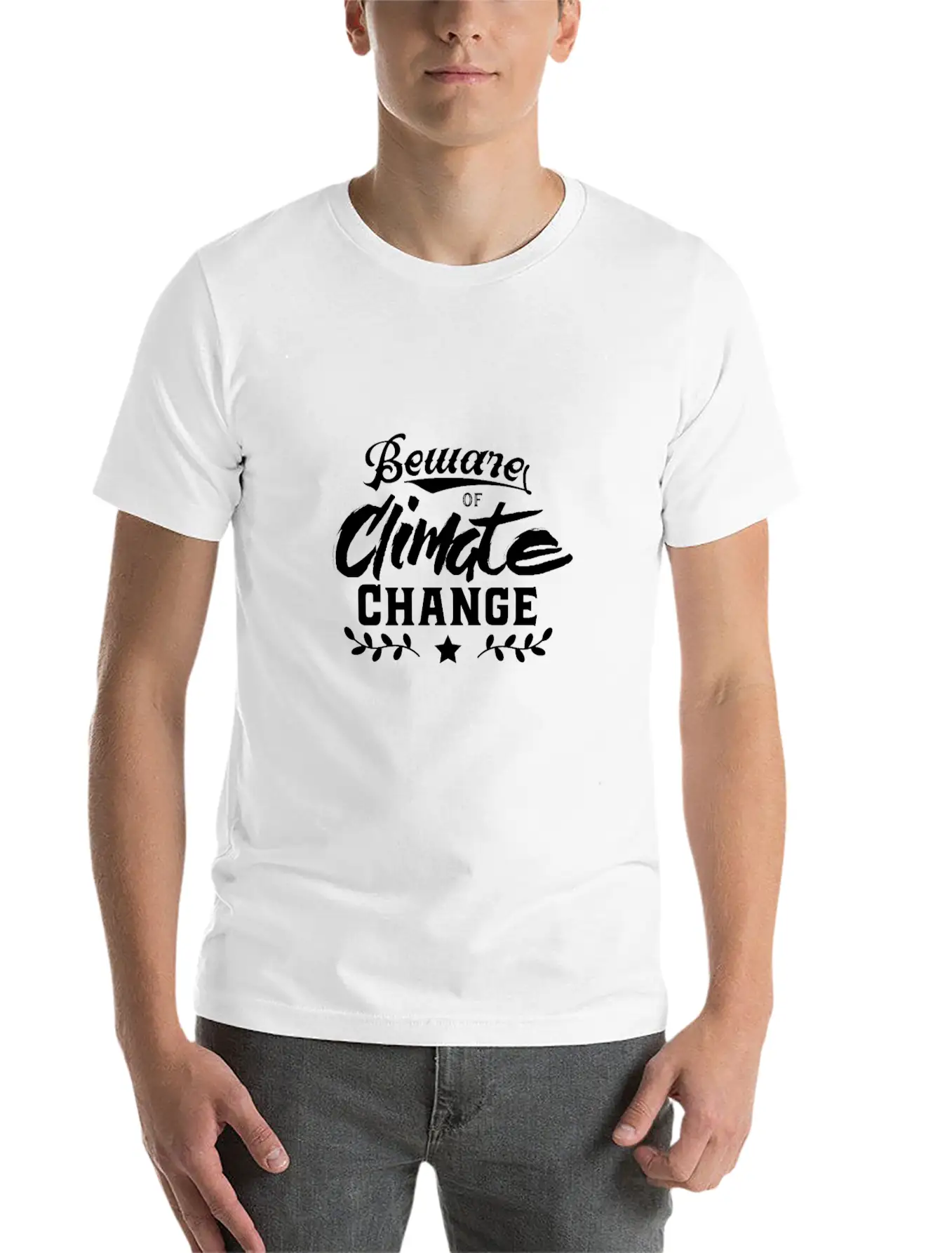 Beware Of Climate Change Comfortable Minimalist Graphic Tee – Summer Style Essential