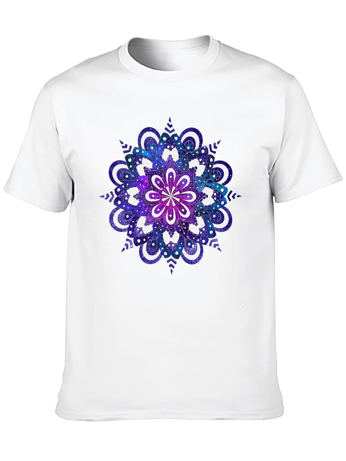 Galaxy Mandala Graphic Tee - Cosmic Style