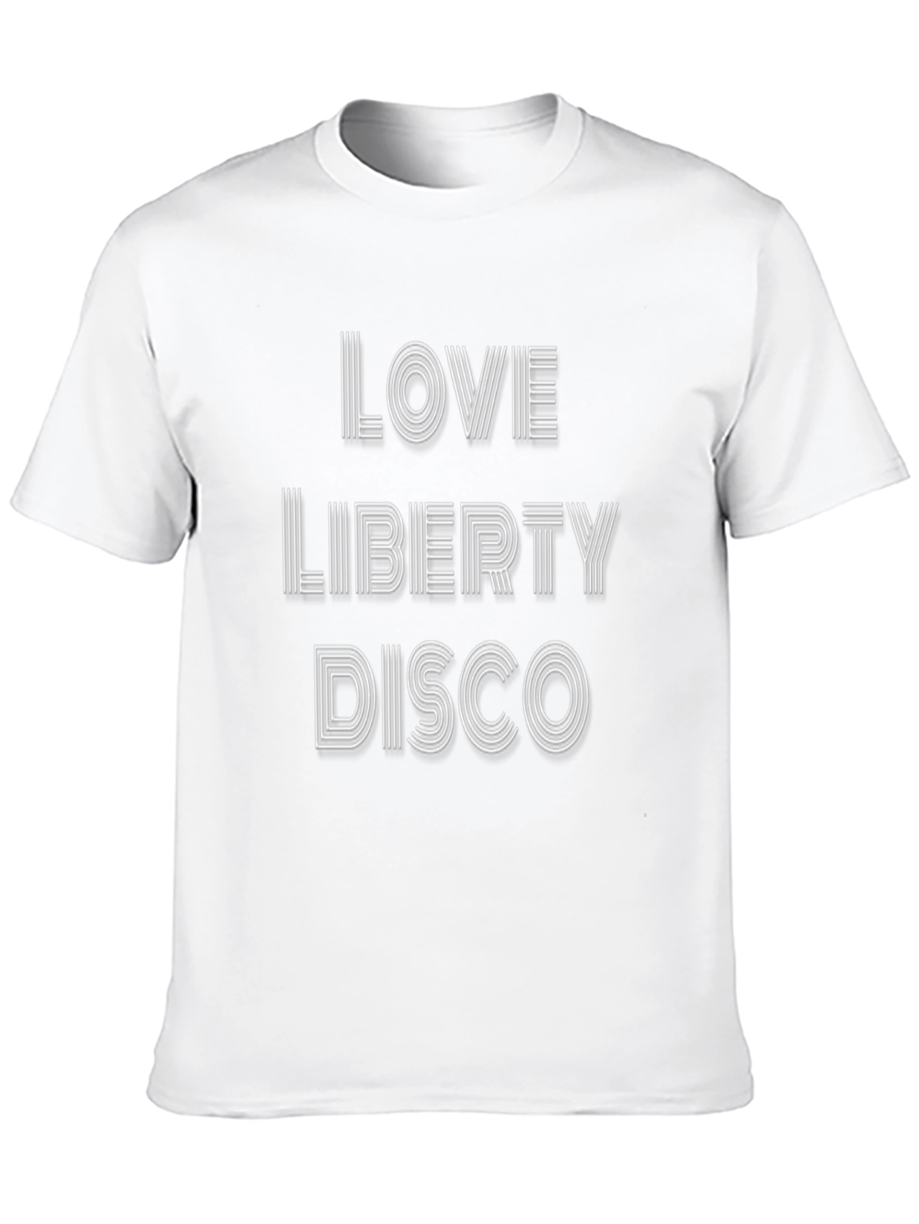 Love Liberty Disco Black Graphic T-Shirt
