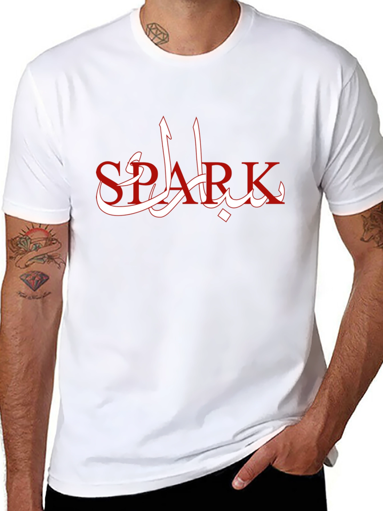 Arabic Spark T-Shirt - Unique Graphic Tee