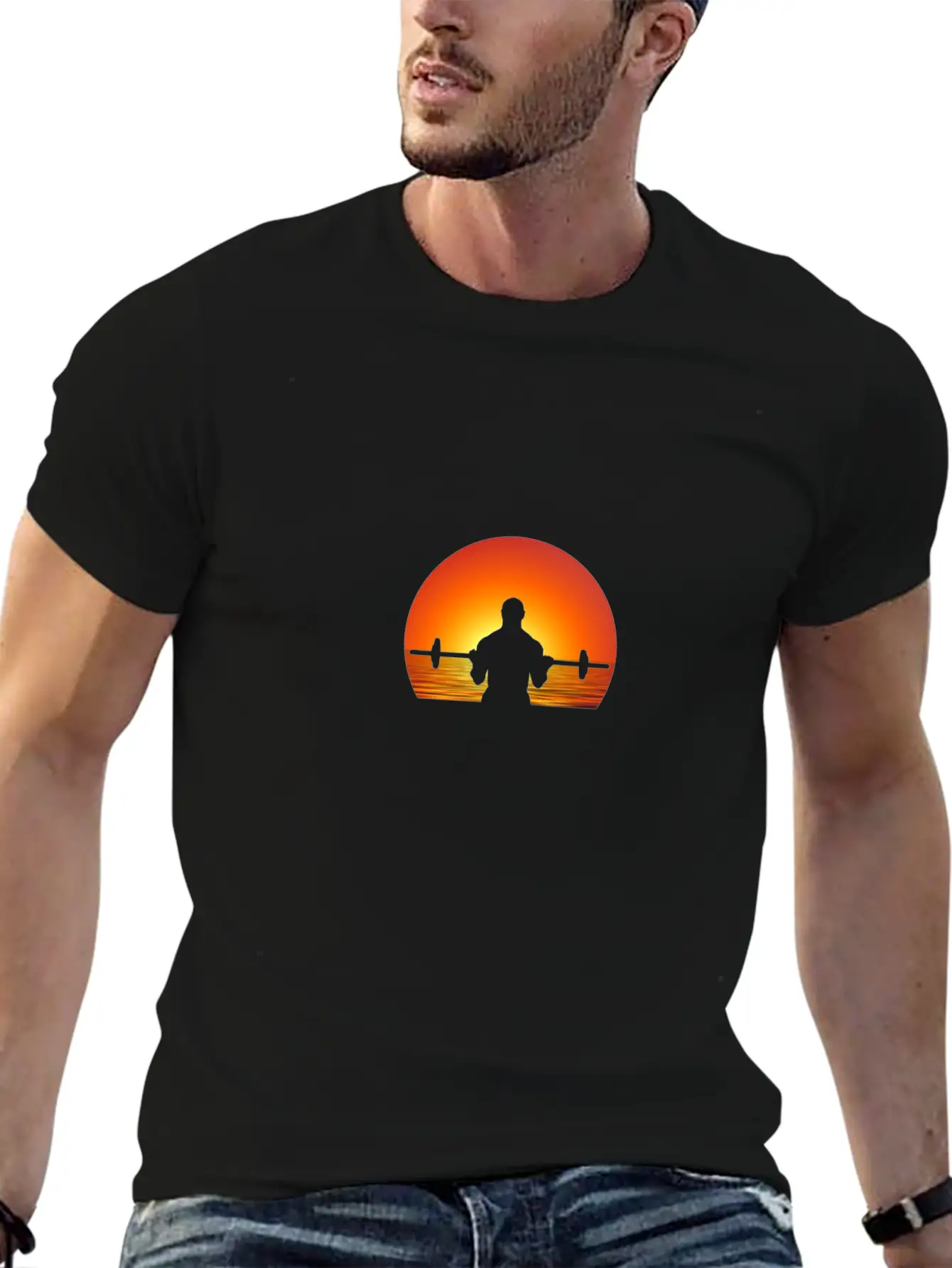 Biceps Curl Stylish Everyday T-Shirt – Unisex Basic Cotton Tee