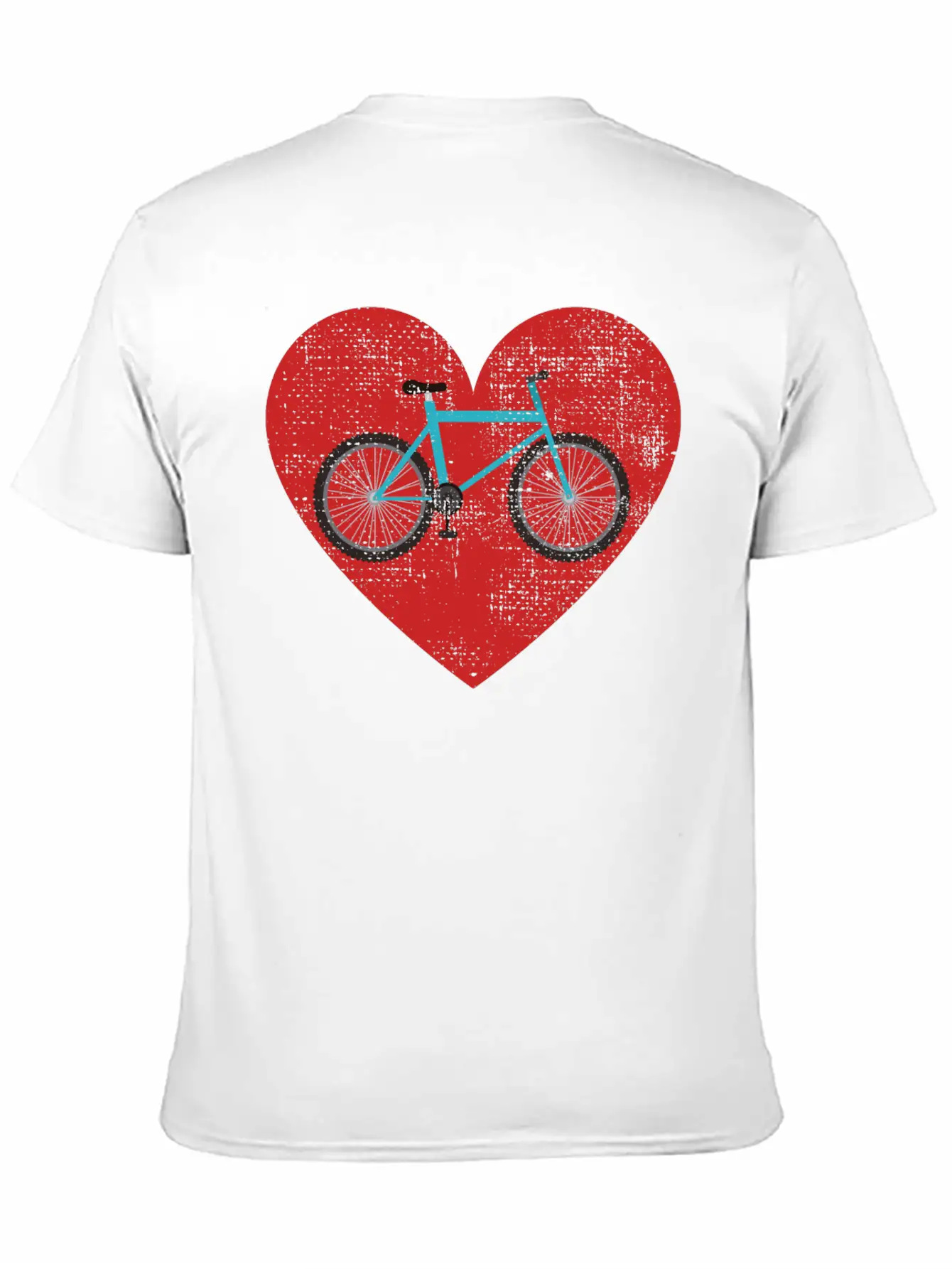 Bicycle Heart Love For Cycling Bicycle Riding Stylish Everyday T-Shirt – Unisex Basic Cotton Tee