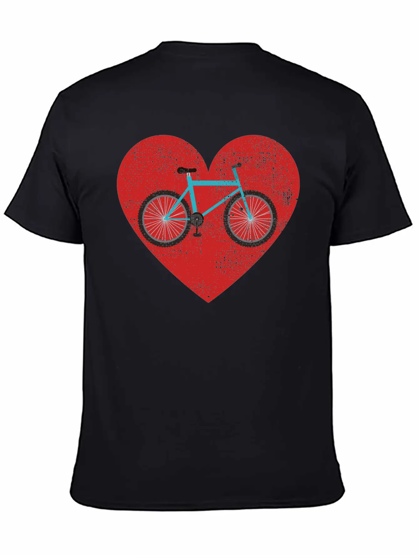 Bicycle Heart Love For Cycling Bicycle Riding Stylish Everyday T-Shirt – Unisex Basic Cotton Tee