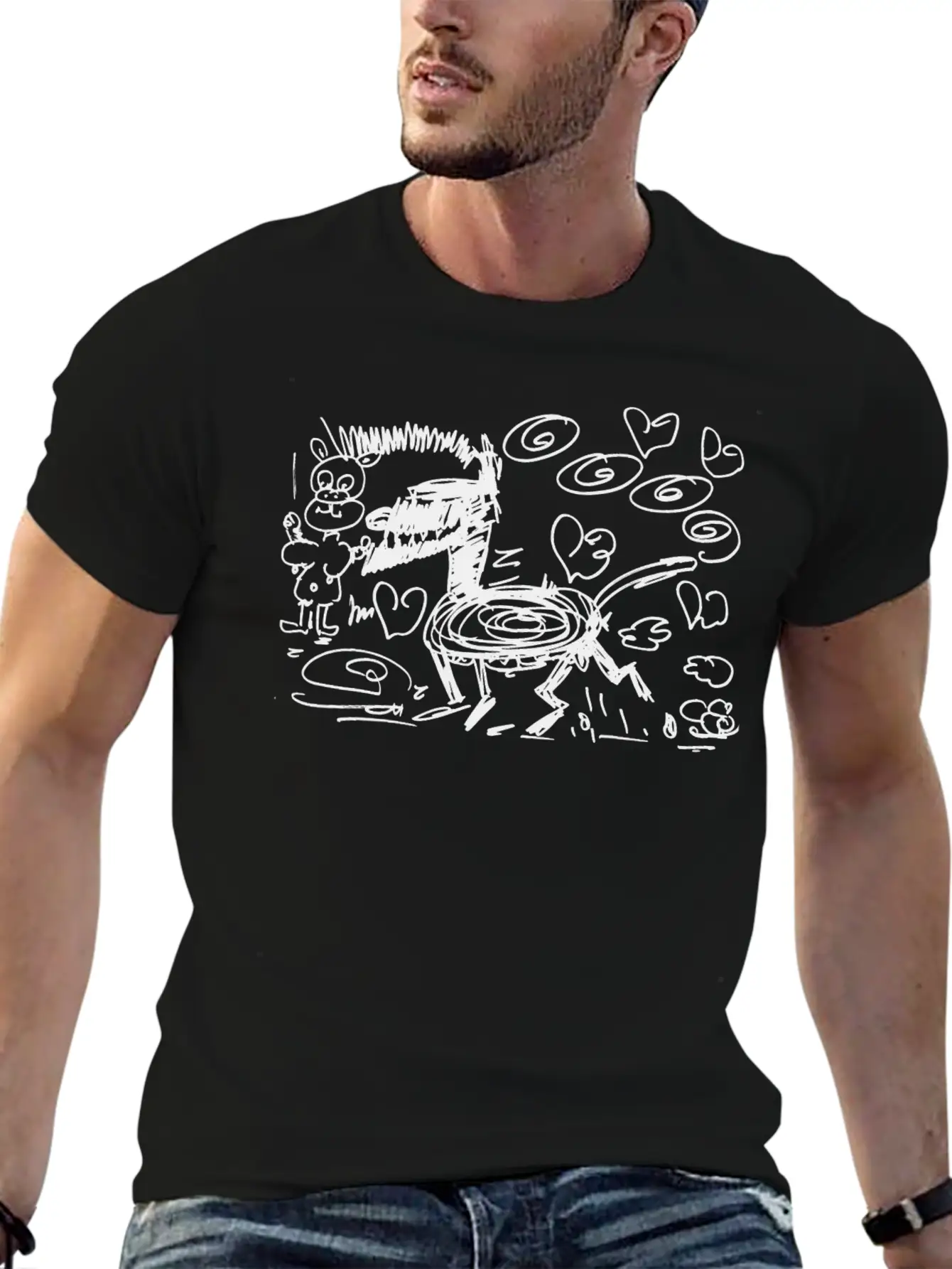 Big Bad Wolf Pig Love Gift Comfortable Minimalist Graphic Tee – Summer Style Essential